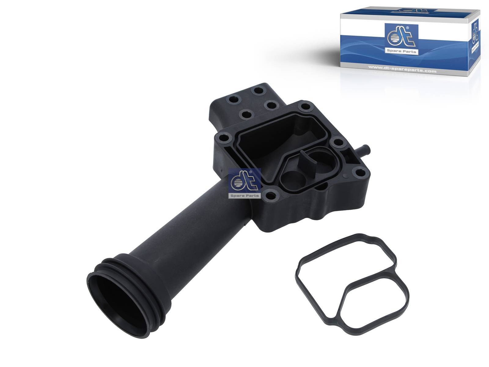 Outlet, Water pump, with gasket DT Spare Parts 2.91560