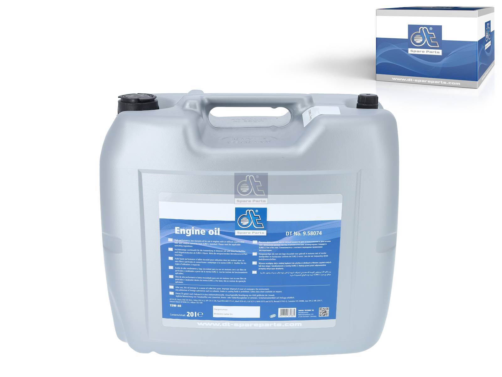 Engine oil 15W-40 / CK-4 DT Spare Parts 9.58074