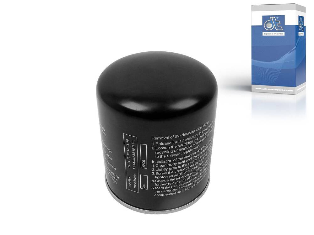 Cartucho secador de aire DT Spare Parts 1.31809 para Iveco Tector, Stralis, Trakker