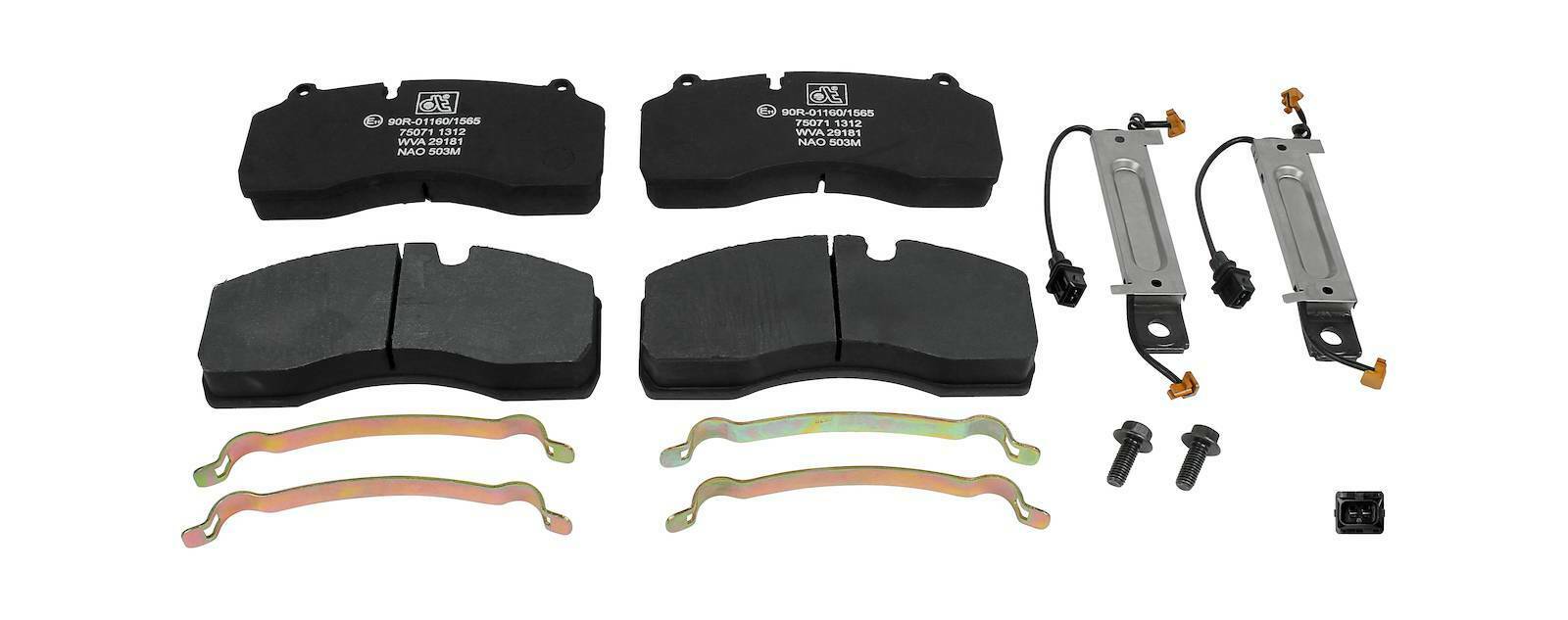 Disc brake pad kit DT Spare Parts 2.94099 Disc brake pad kit with wear