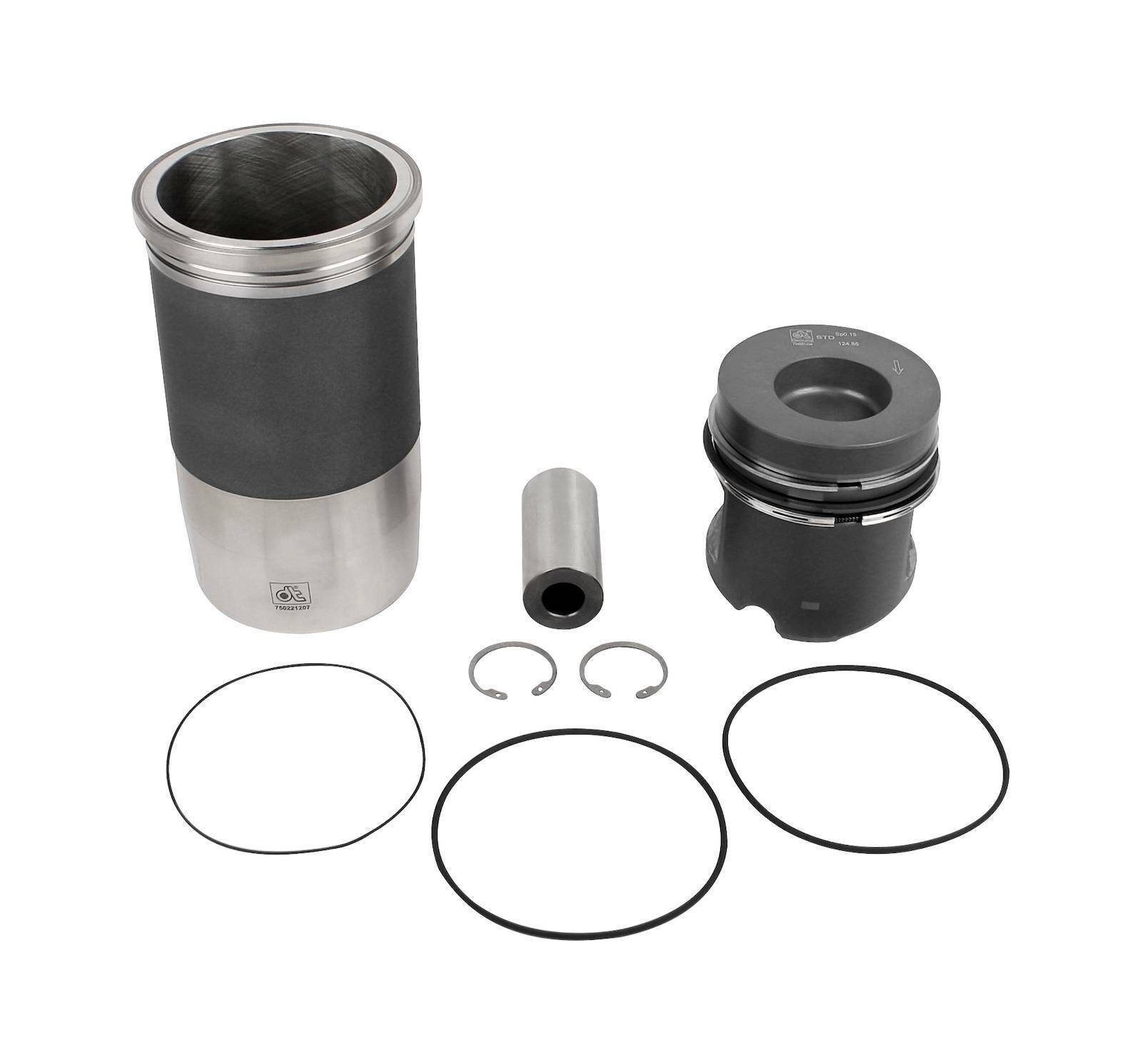 Piston with liner DT Spare Parts 4.90963 Piston with liner D: 125 mm