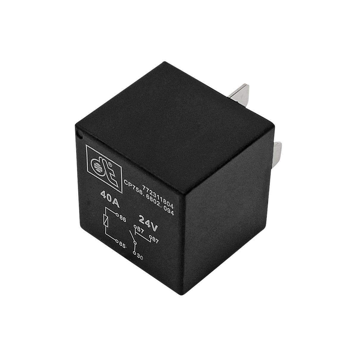 Relay 24 V 2x20 A DT Spare Parts 1.21094