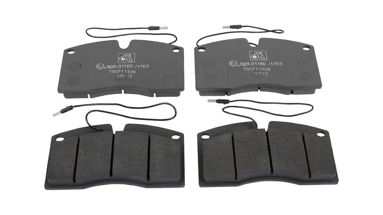 Disc brake pad kit DT Spare Parts 6.95116 Disc brake pad kit W: 170 mm S: 19 mm
