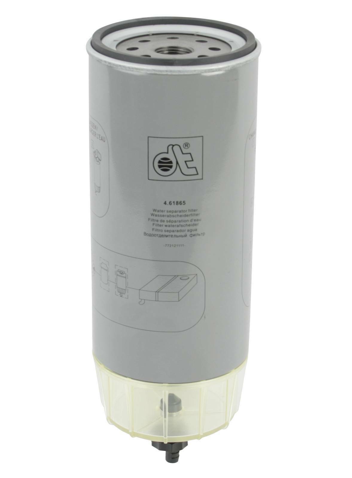 Fuel filter DT Spare Parts 4.64589 Fuel filter water separator D: 108 mm 1" x 14