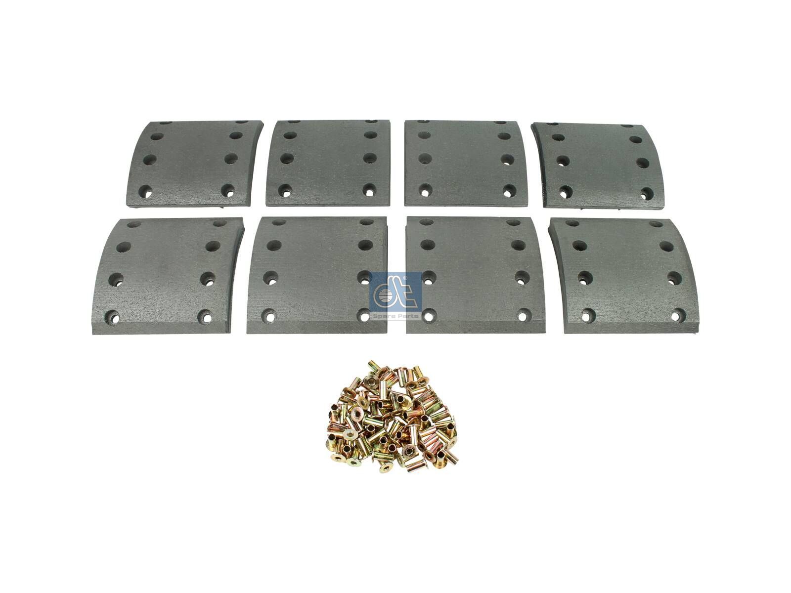 Drum brake lining kit | DT Spare Parts 10.13007