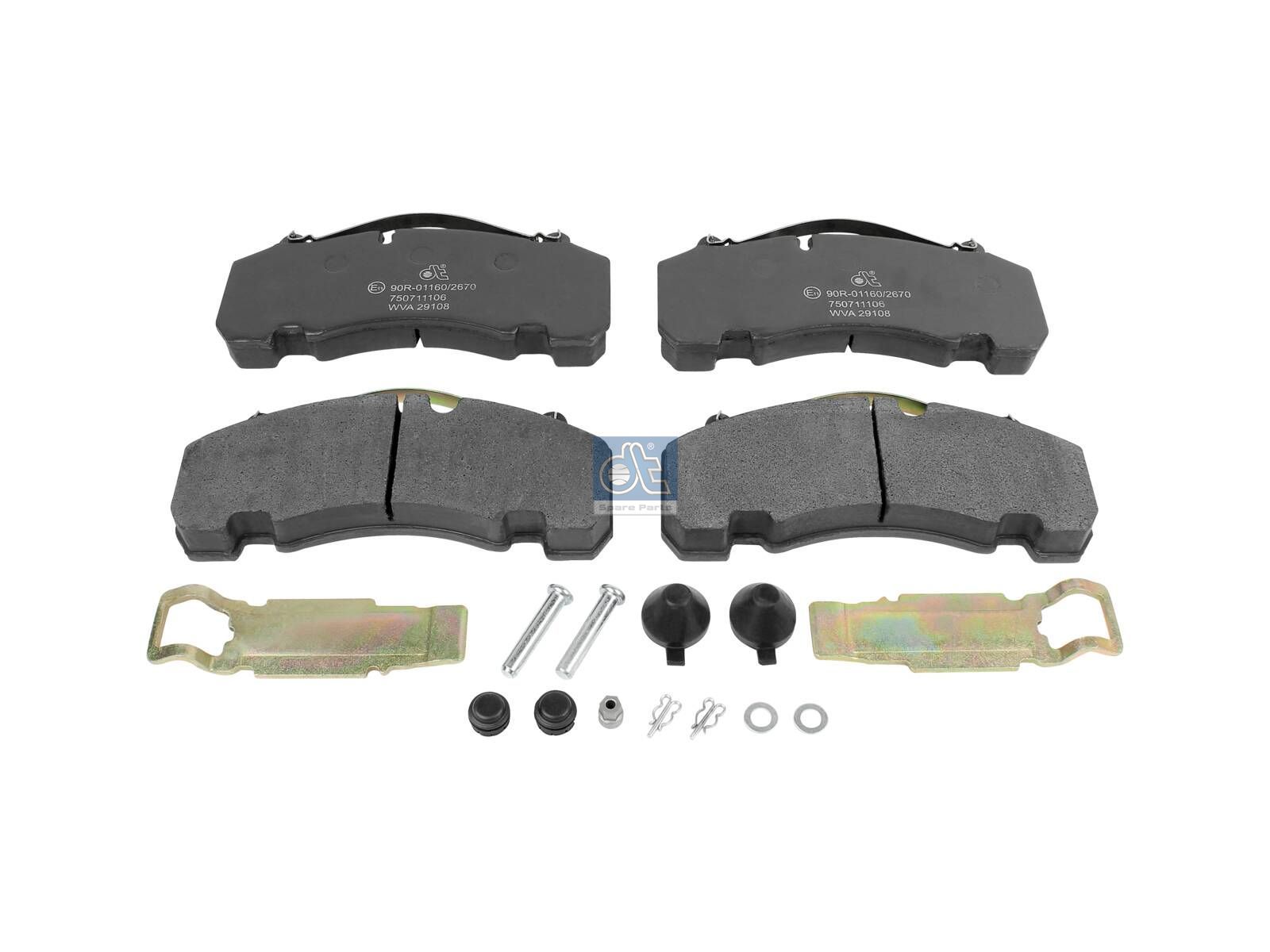 Disc brake pad kit | DT Spare Parts 10.14000