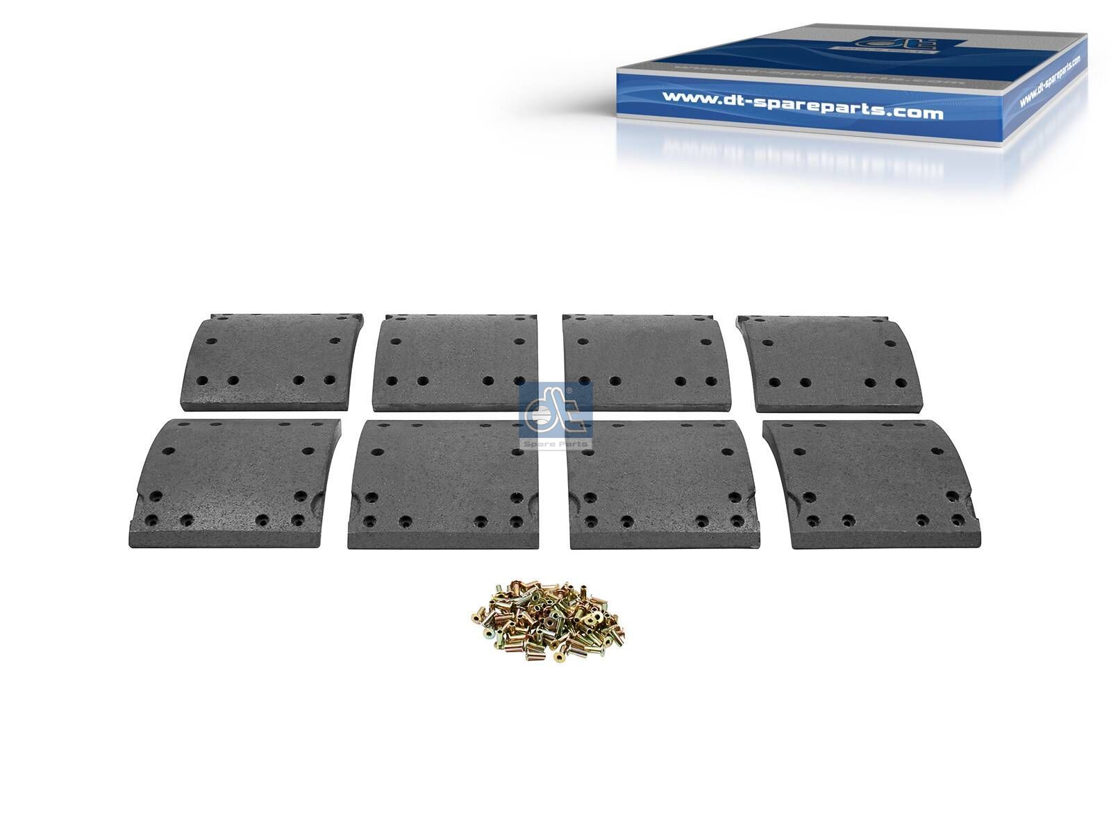 Drum brake lining kit | DT Spare Parts 10.23001