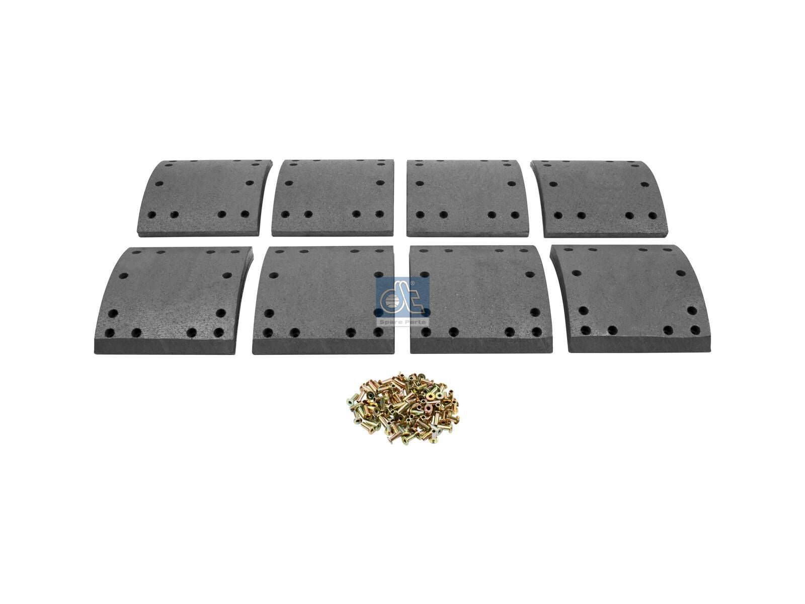 Drum brake lining kit | DT Spare Parts 10.23002