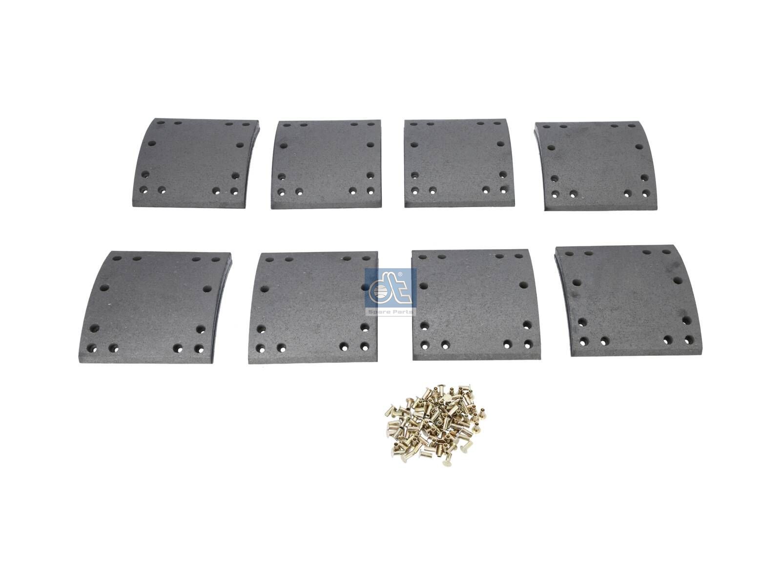 Drum brake lining kit | DT Spare Parts 10.23009