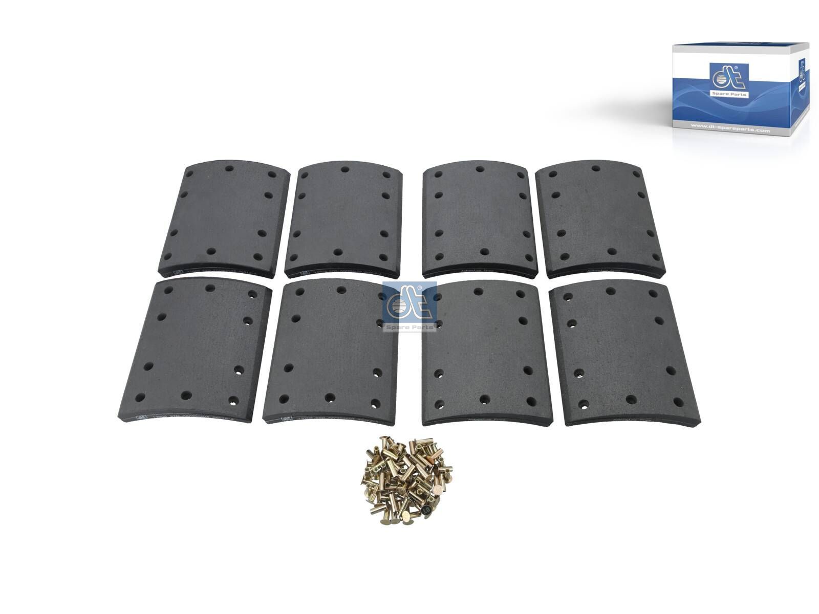 Drum brake lining kit | DT Spare Parts 10.23010