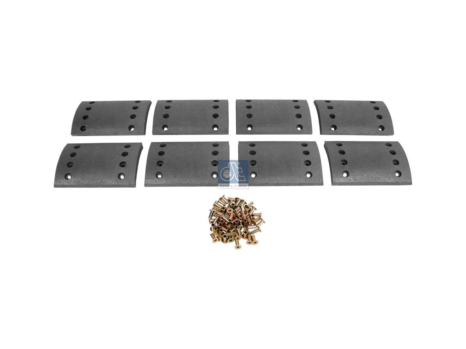 Drum brake lining kit | DT Spare Parts 10.33003