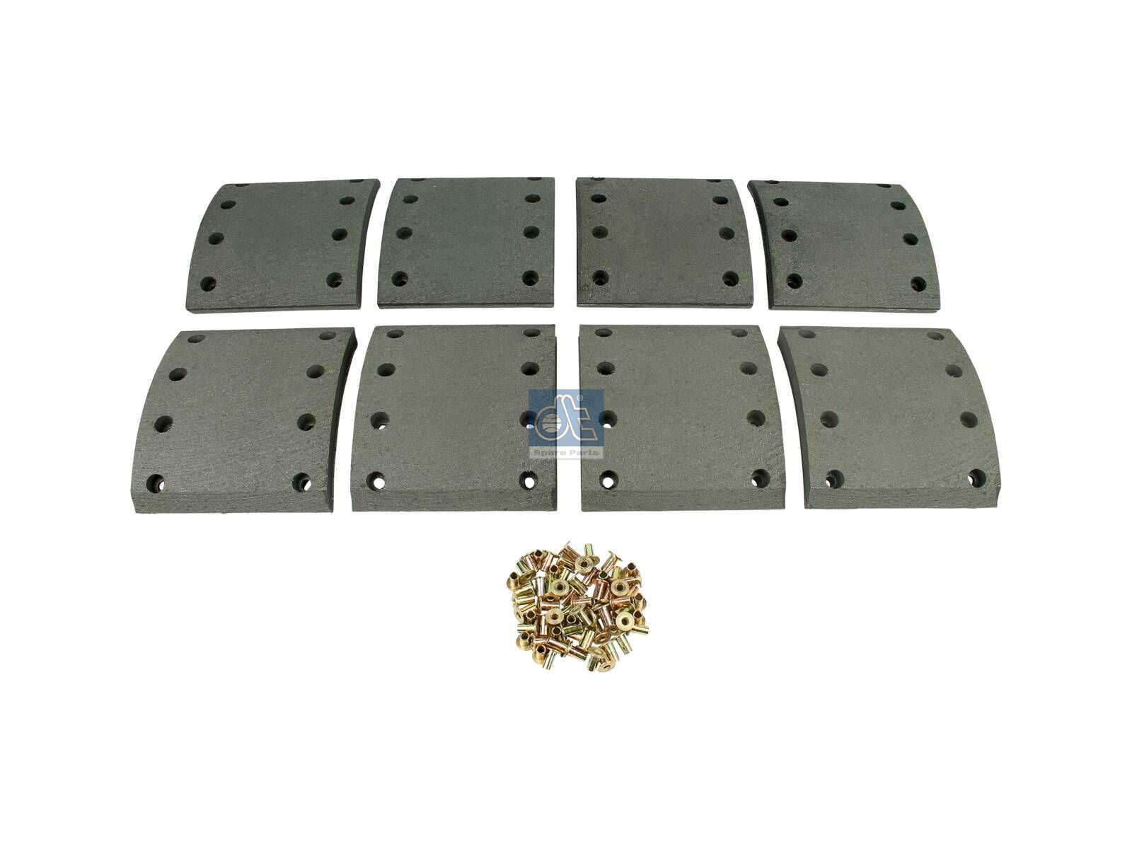 Drum brake lining kit | DT Spare Parts 10.33004