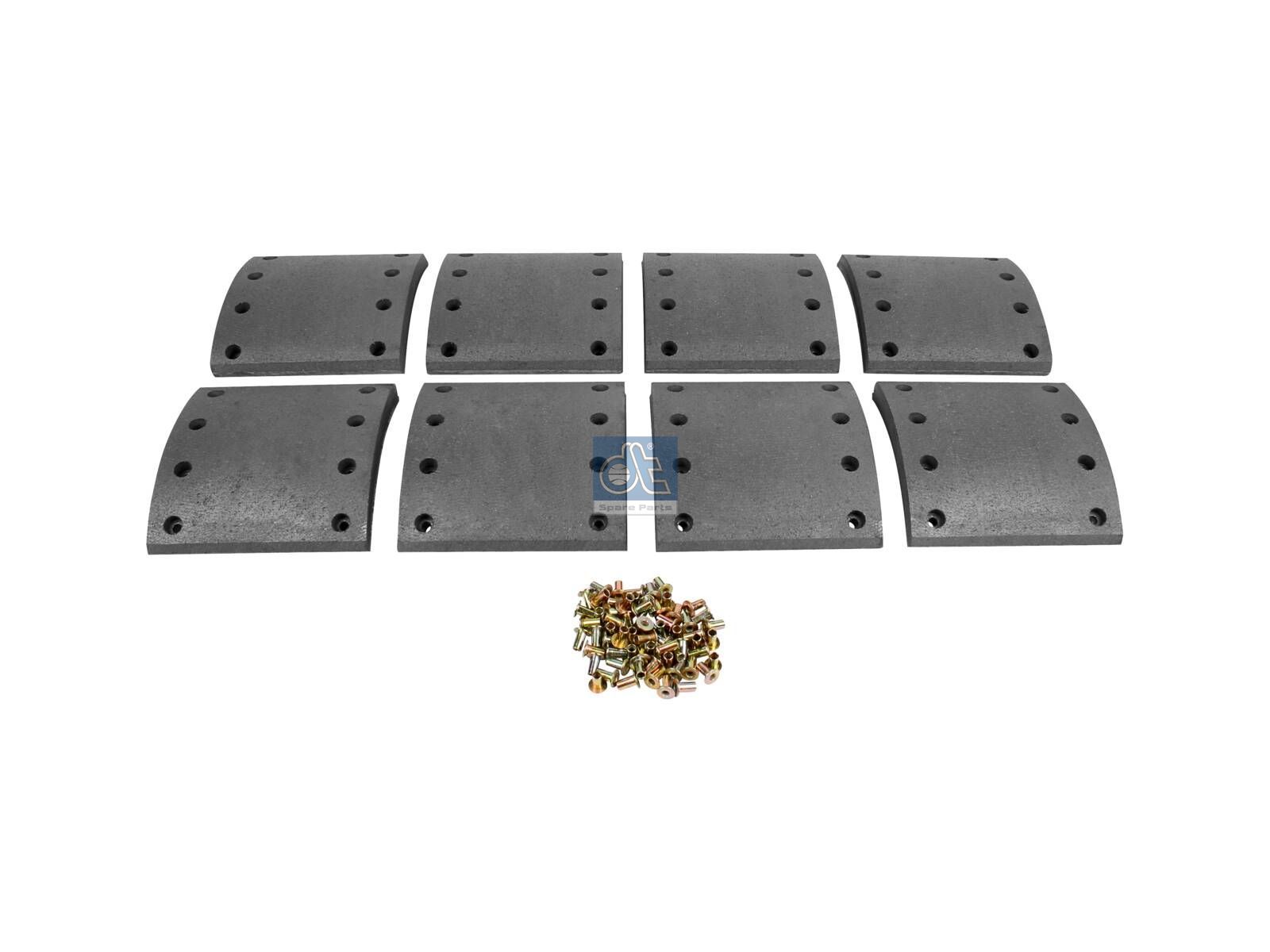 Drum brake lining kit | DT Spare Parts 10.33012