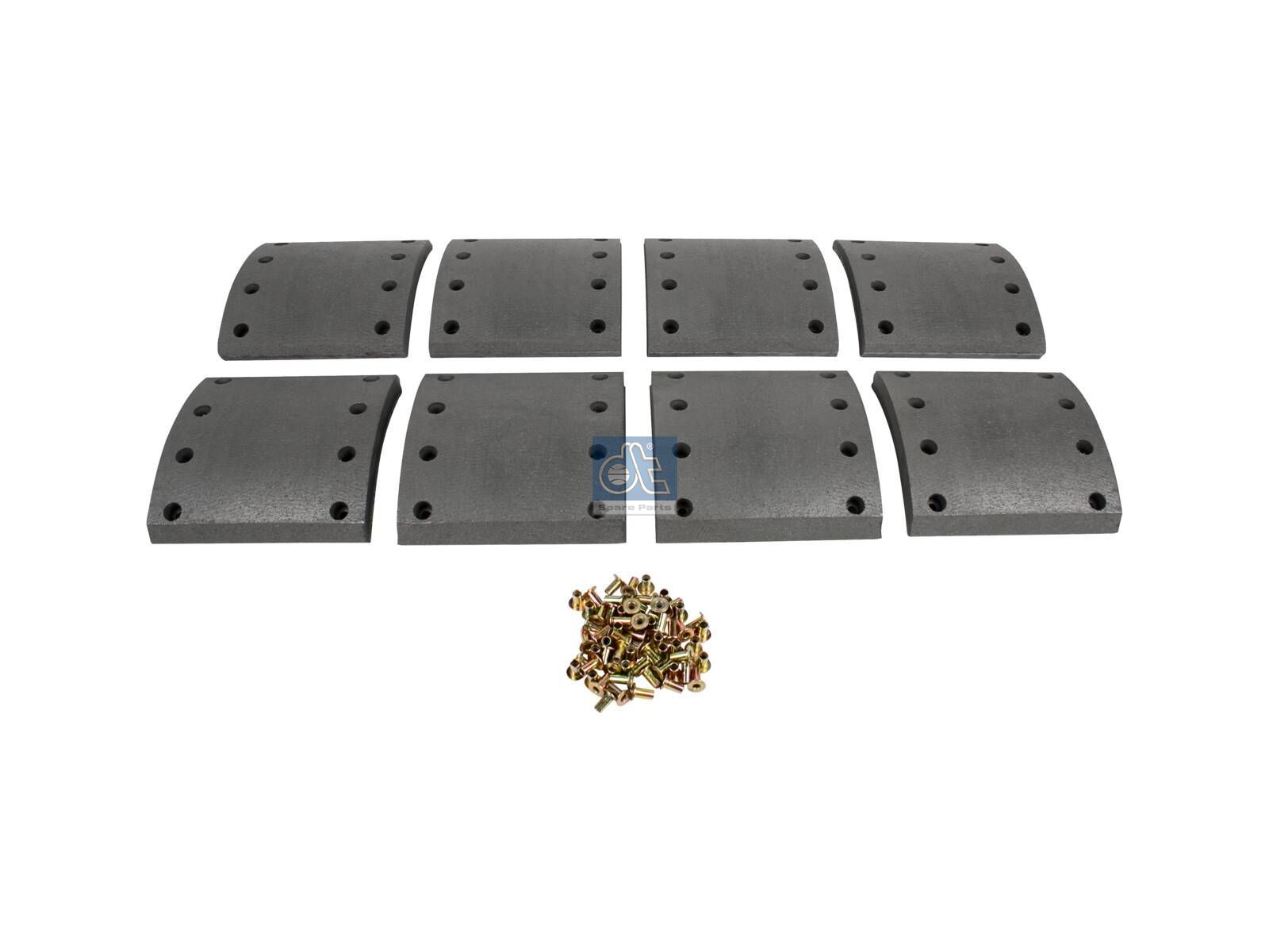 Drum brake lining kit | DT Spare Parts 10.33022