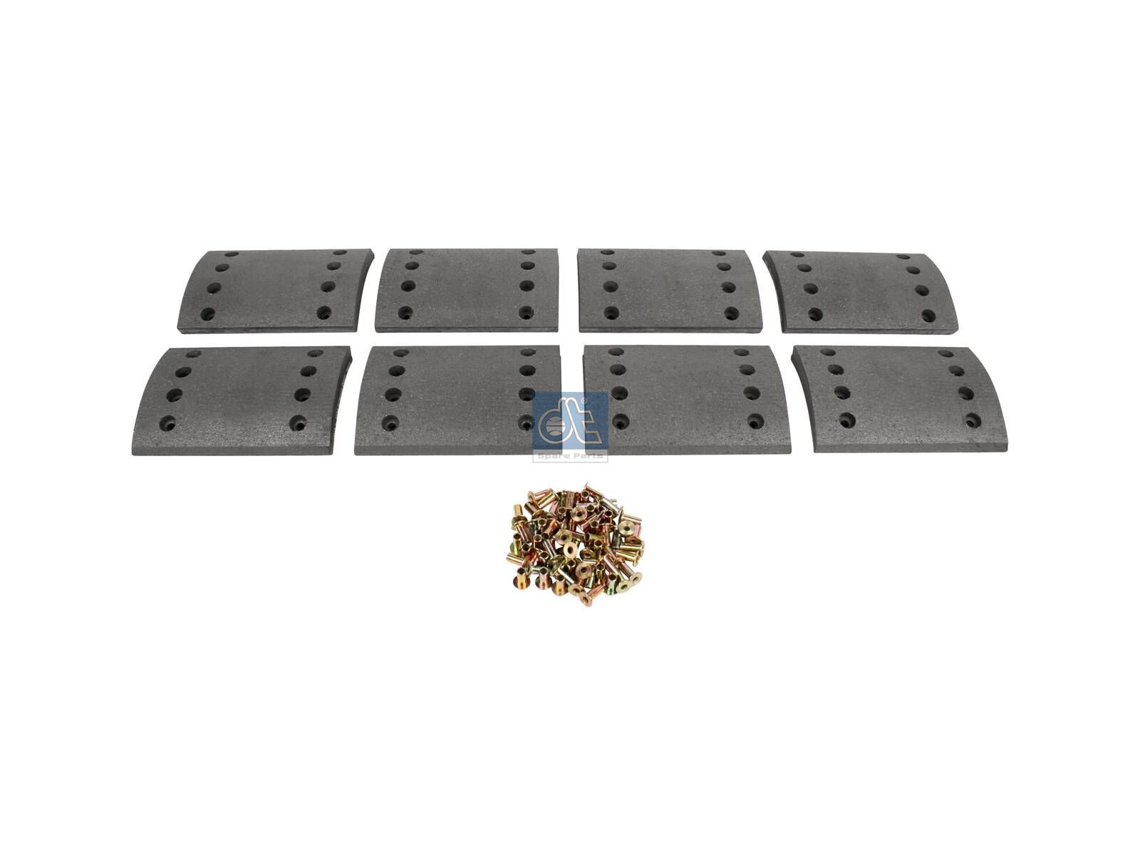 Drum brake lining kit | DT Spare Parts 10.33023