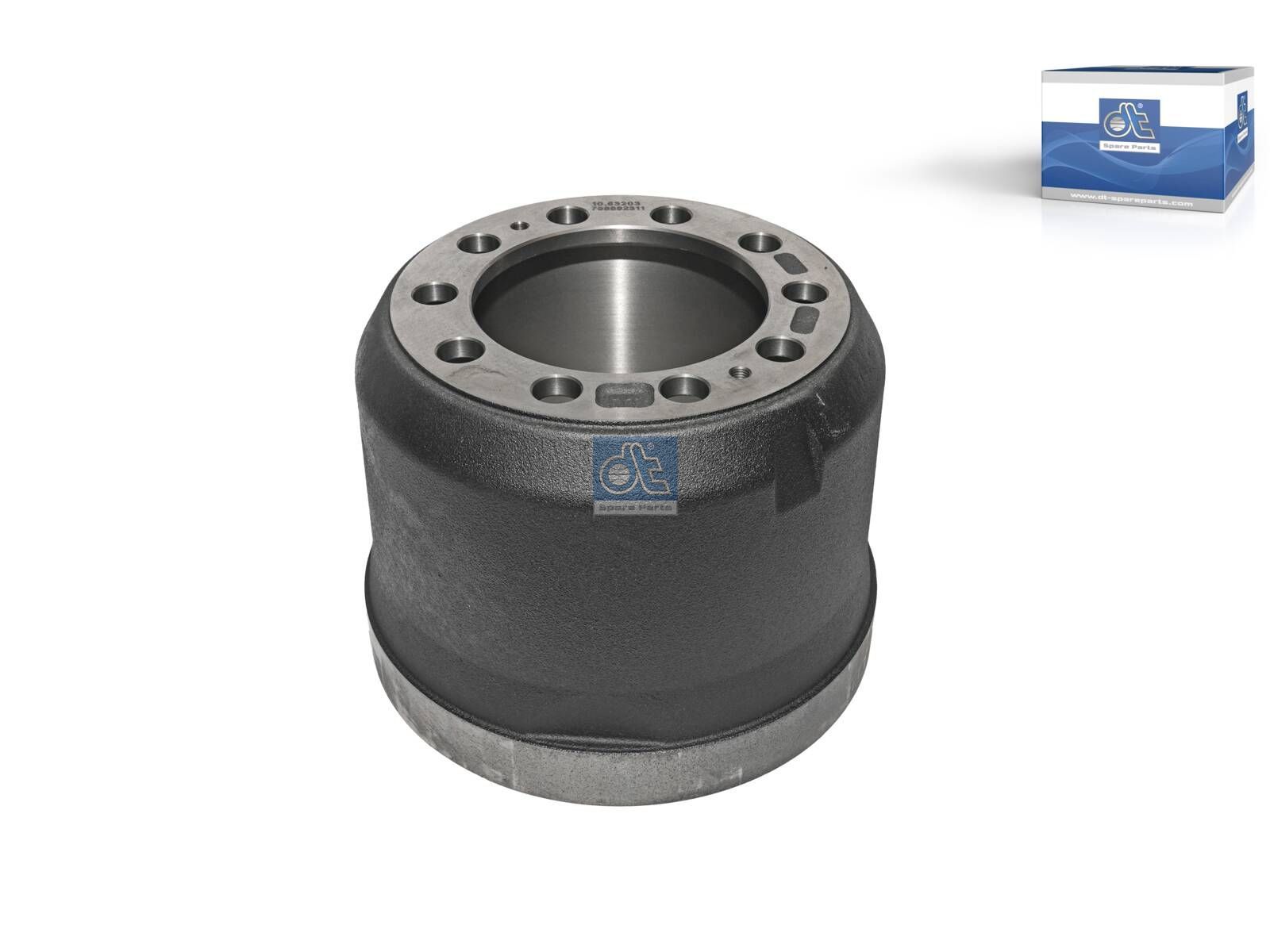 Brake drum | DT Spare Parts 10.63203