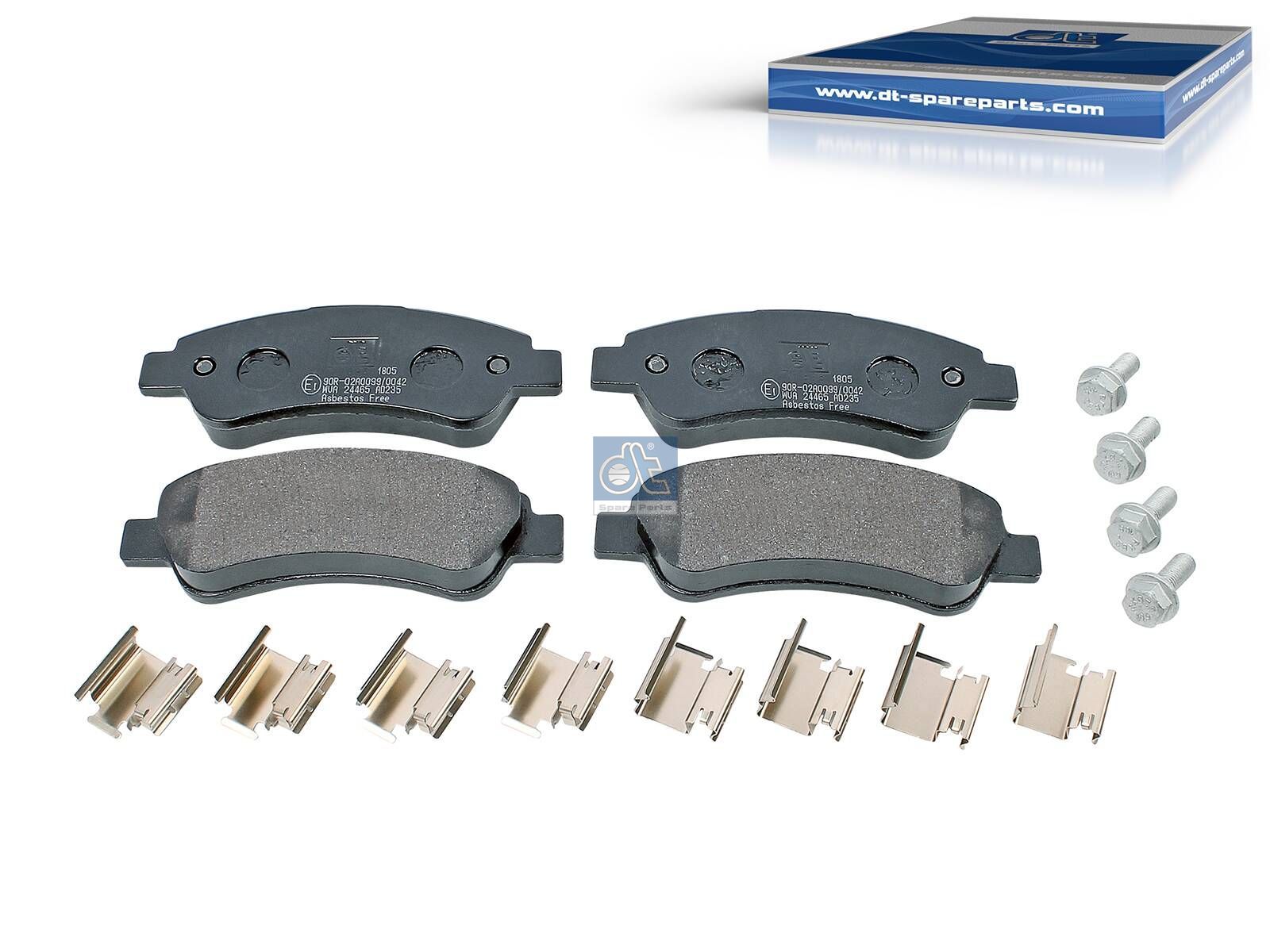 Disc brake pad kit | DT Spare Parts 12.93102