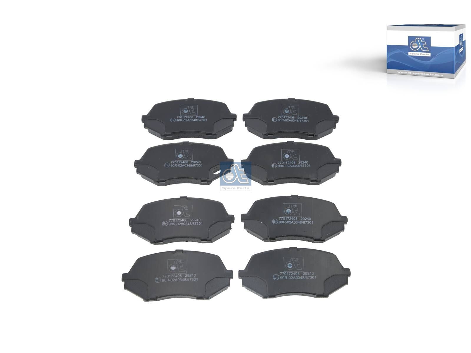 Disc brake pad kit | DT Spare Parts 18.00002