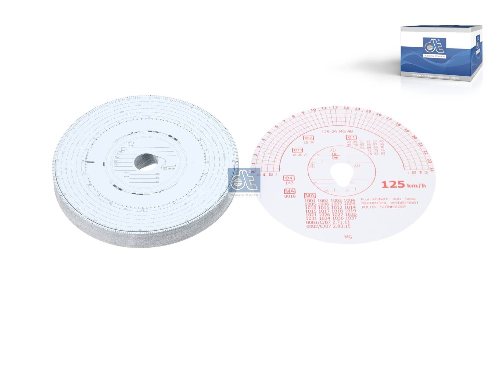 Tachograph disc set | DT Spare Parts 1.21642