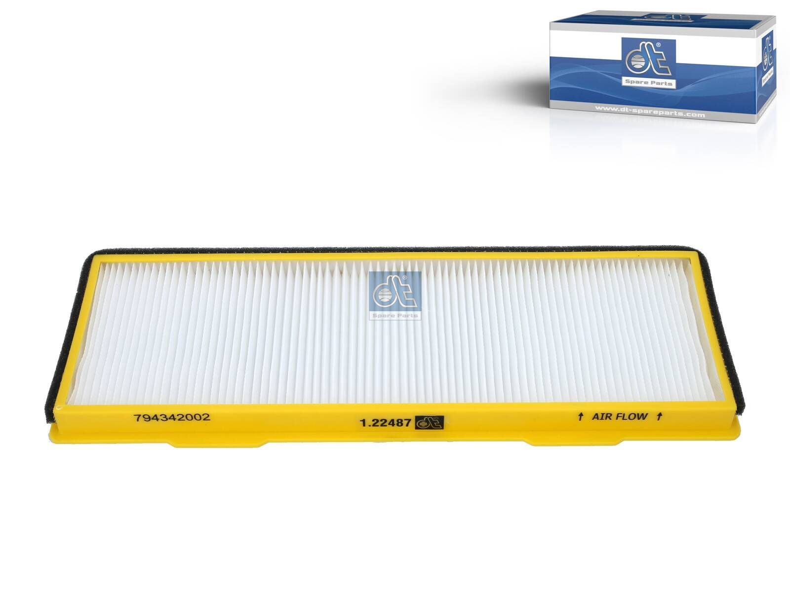 Cabin air filter | DT Spare Parts 1.22487