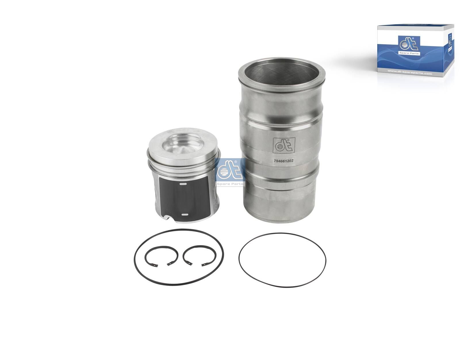 Piston with liner | DT Spare Parts 1.33113
