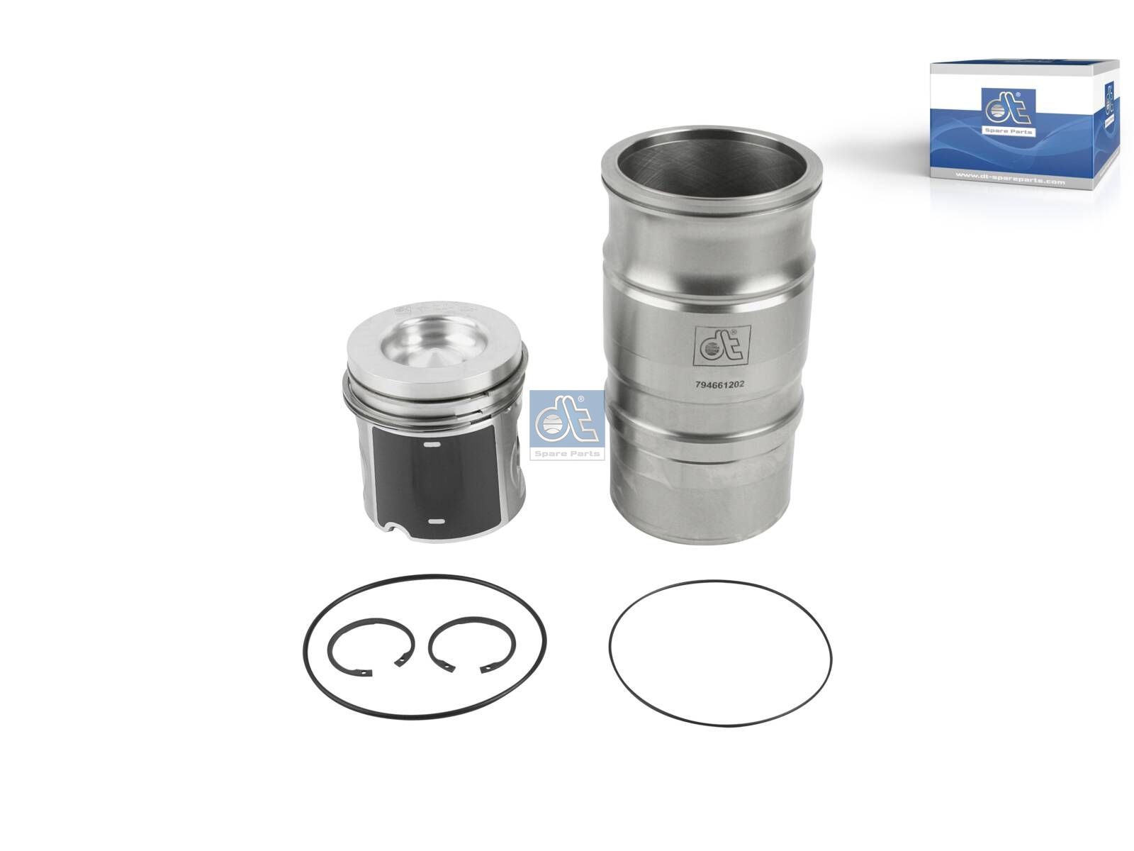 Piston with liner | DT Spare Parts 1.33117