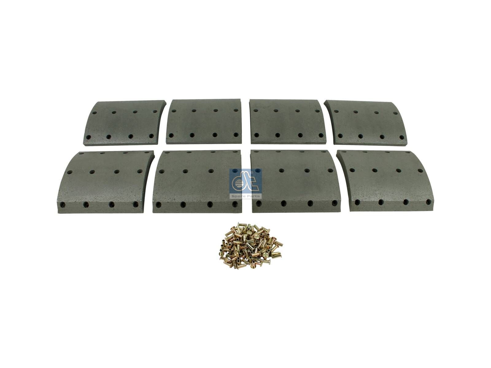 Drum brake lining kit | DT Spare Parts 1.35002