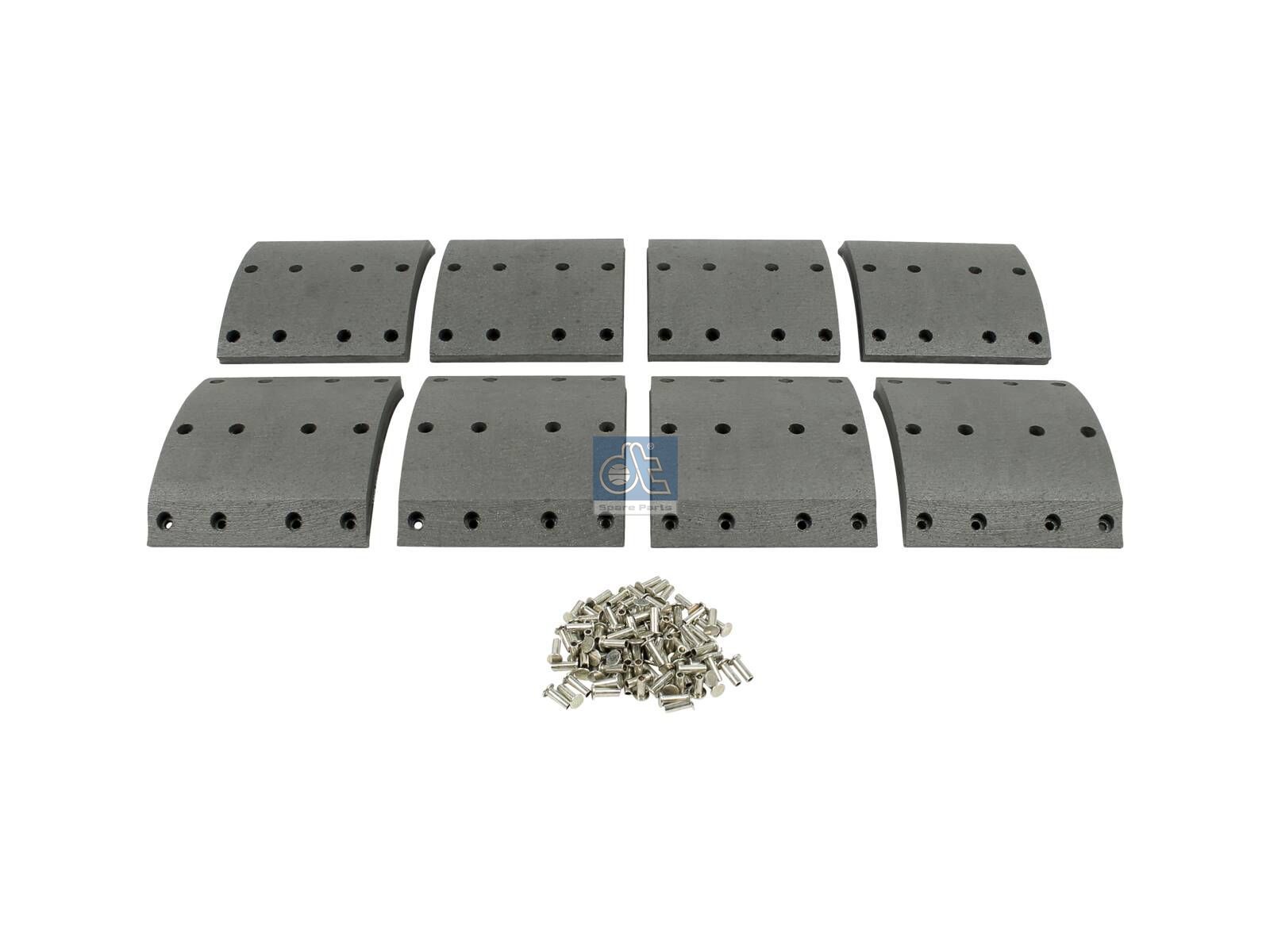 Drum brake lining kit | DT Spare Parts 1.35003