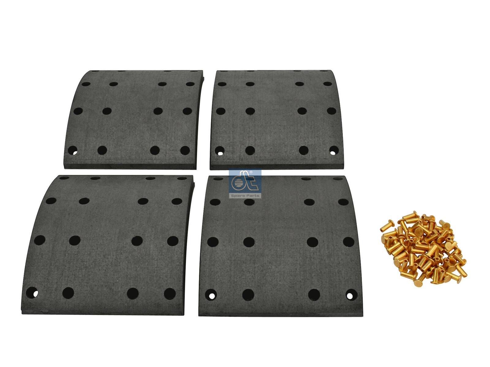 Drum brake lining kit | DT Spare Parts 1.35009