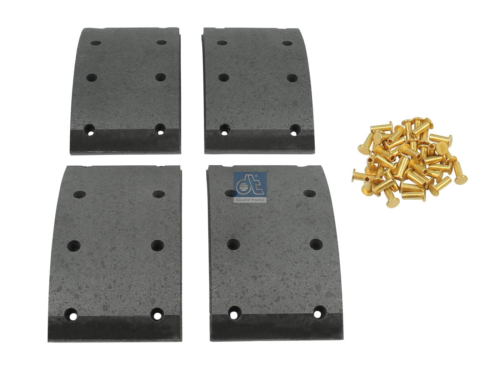 Drum brake lining kit | DT Spare Parts 1.35019