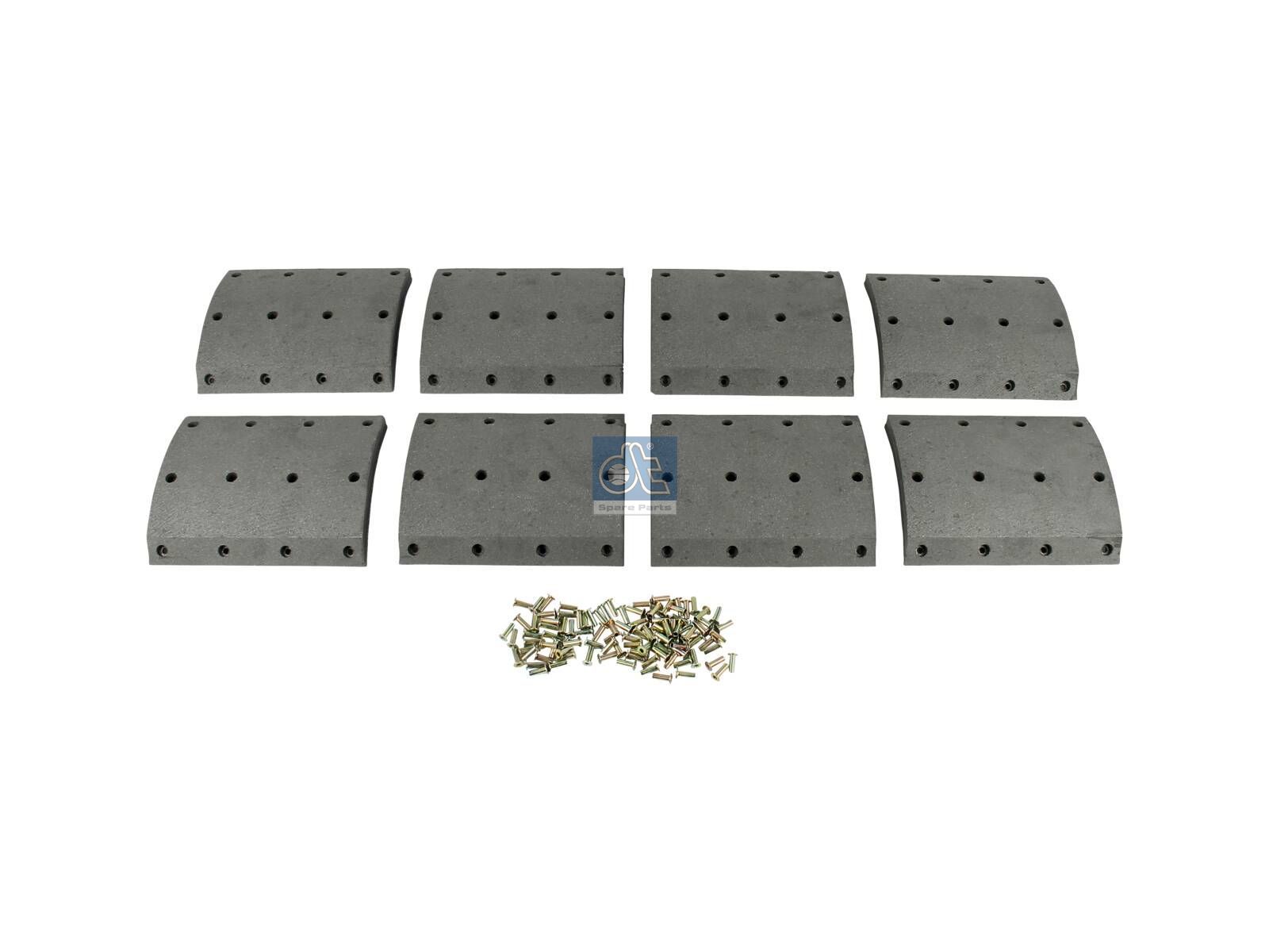 Drum brake lining kit | DT Spare Parts 1.35050