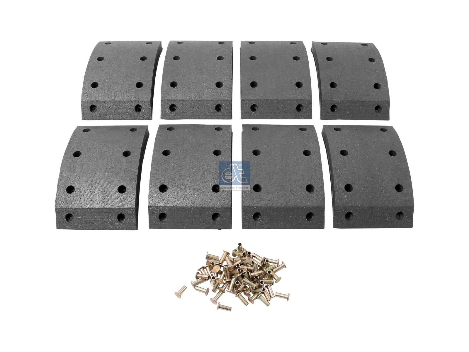 Drum brake lining kit | DT Spare Parts 1.35051