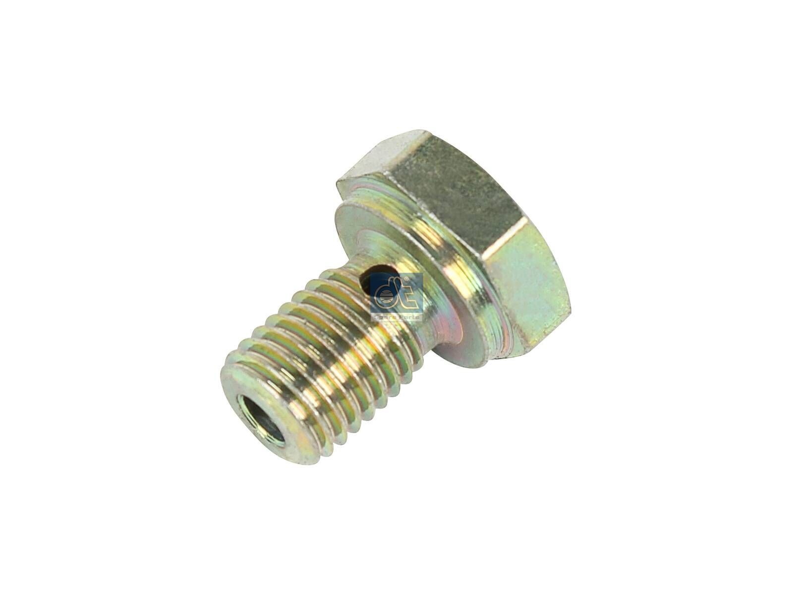 Tornillo de purga DT Spare Parts 2.12240 Tornillo de purga filtro de combustible M8 x 1 Lu: 11 mm