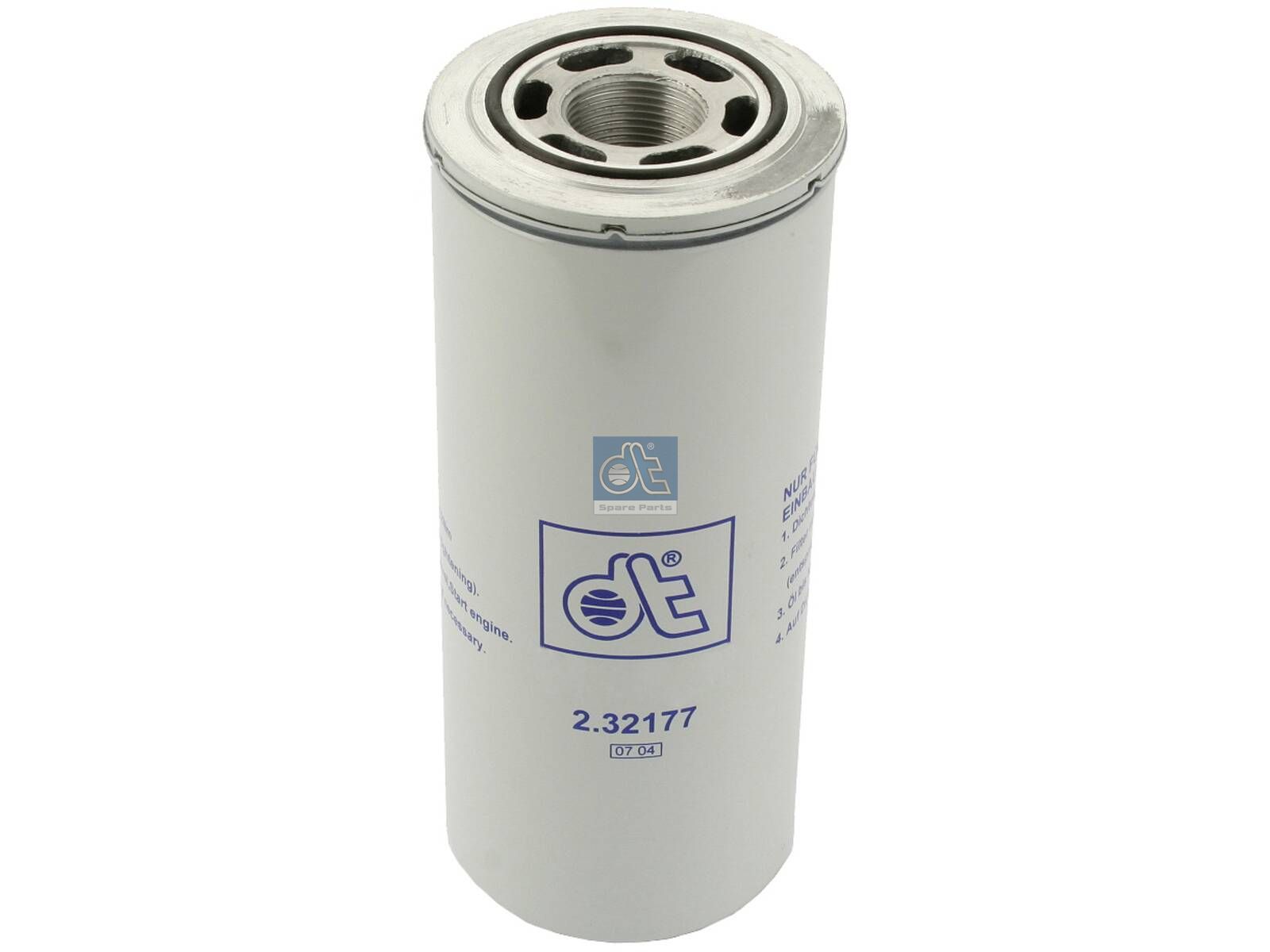 Filtro de aceite DT Spare Parts 2.32177 Filtro de aceite caja de cambios D: 95 mm 1 3/8" x 12 UNF