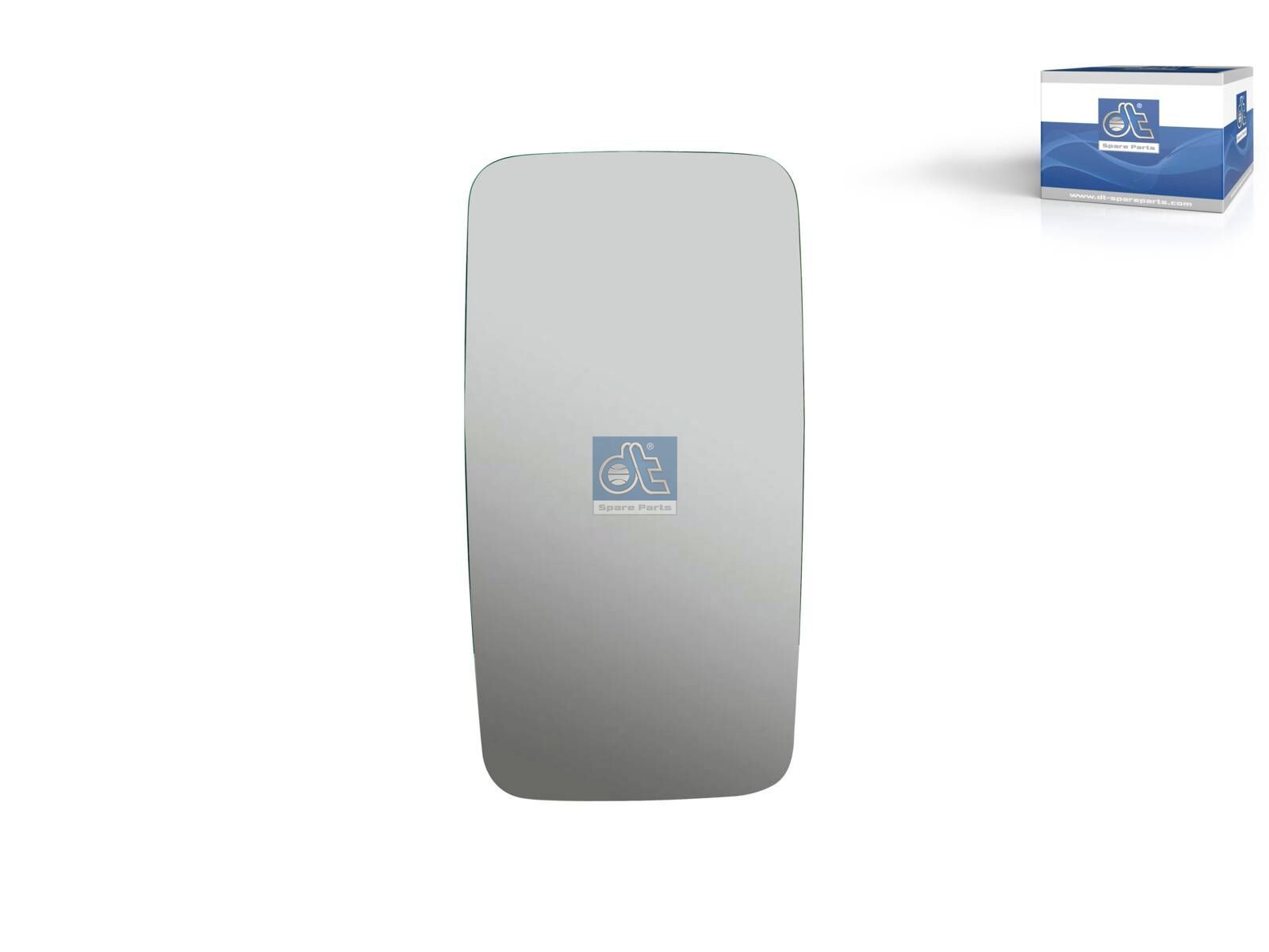 Cristal de espejo DT Spare Parts 2.73065 Cristal de espejo retrovisor principal, calefactado R: 1800 mm