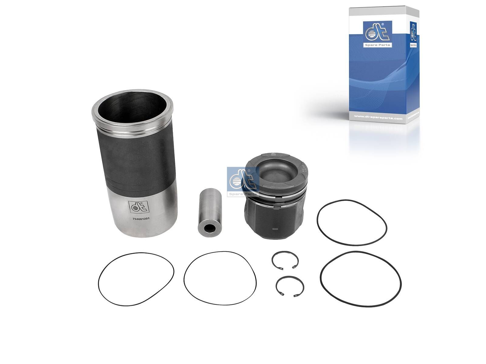 Piston with liner | DT Spare Parts 3.90022