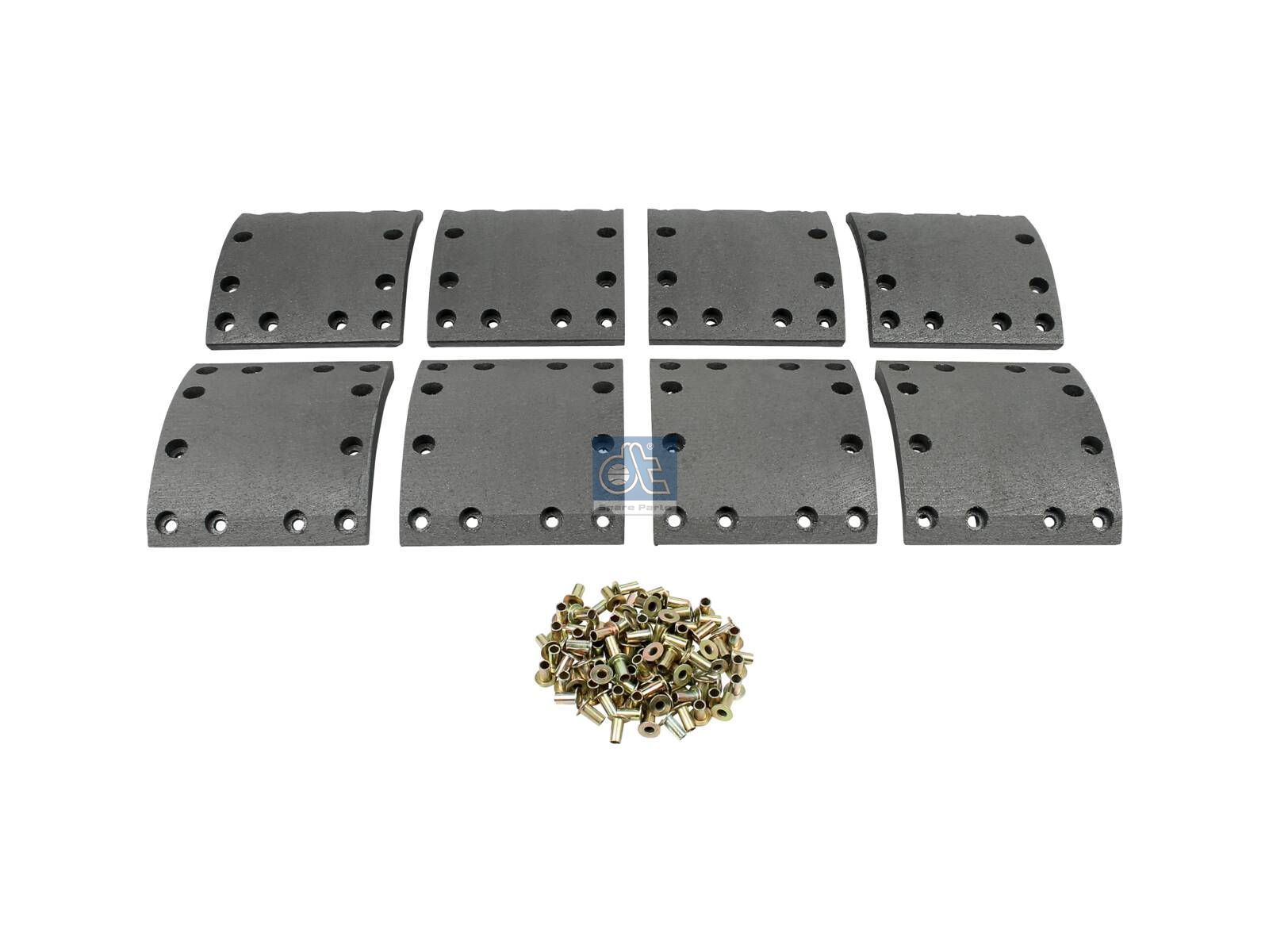 Drum brake lining kit | DT Spare Parts 3.96486