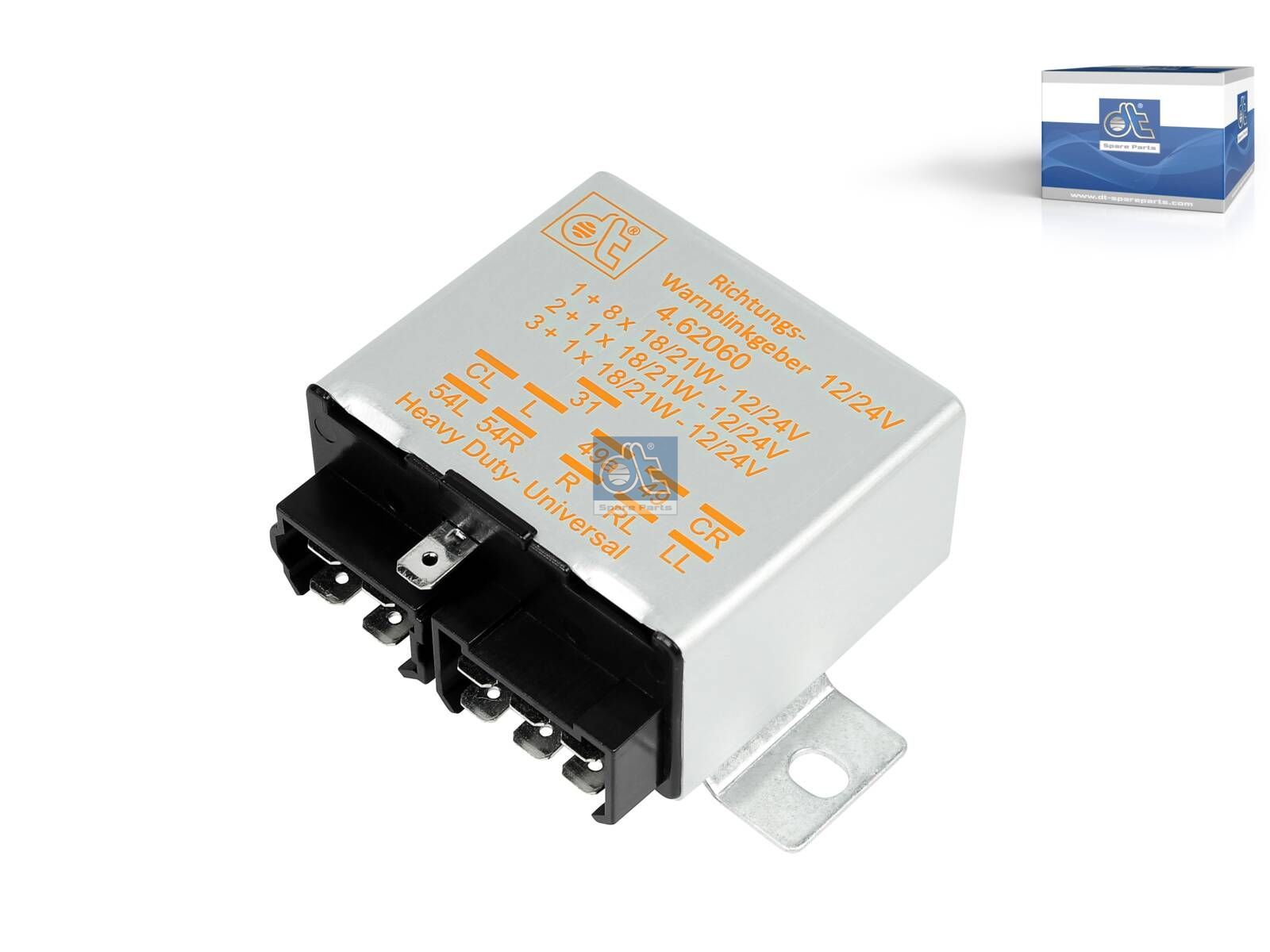 Relé de peligro DT Recambios 4.62060 Relé de peligro 24 V 21 W 1....8x18/21 W 11