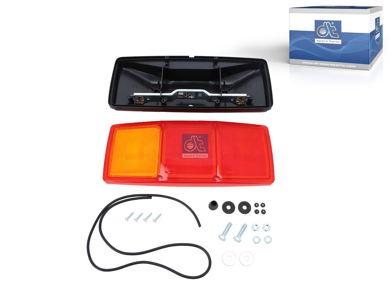 Piloto trasero DT Spare Parts 4.63473 Piloto trasero derecho, sin bombillas R10W Lb: 152 mm