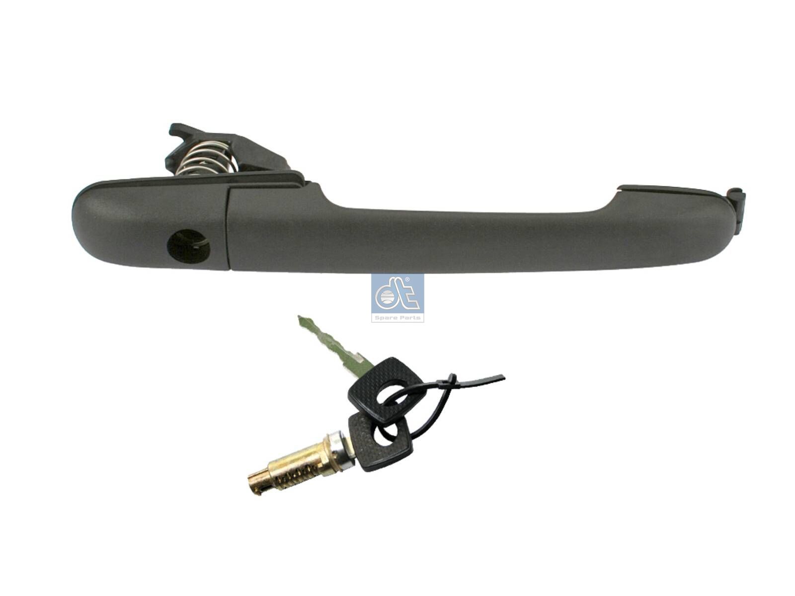 Tirador de puerta DT Spare Parts 4.64970 Tirador de puerta delantero, completo con cerradura