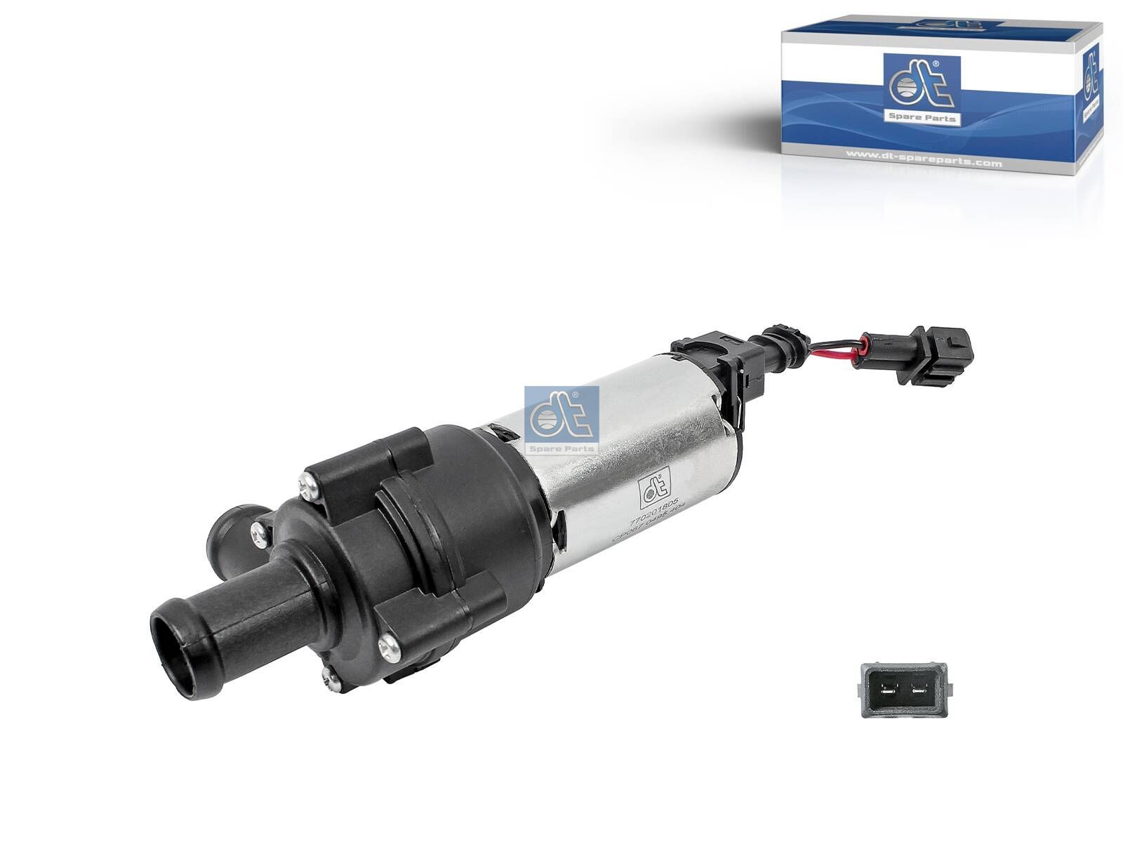 Bomba de agua DT Spare Parts 4.66404 Bomba de agua calefacción vehículo 12 V 2 polos