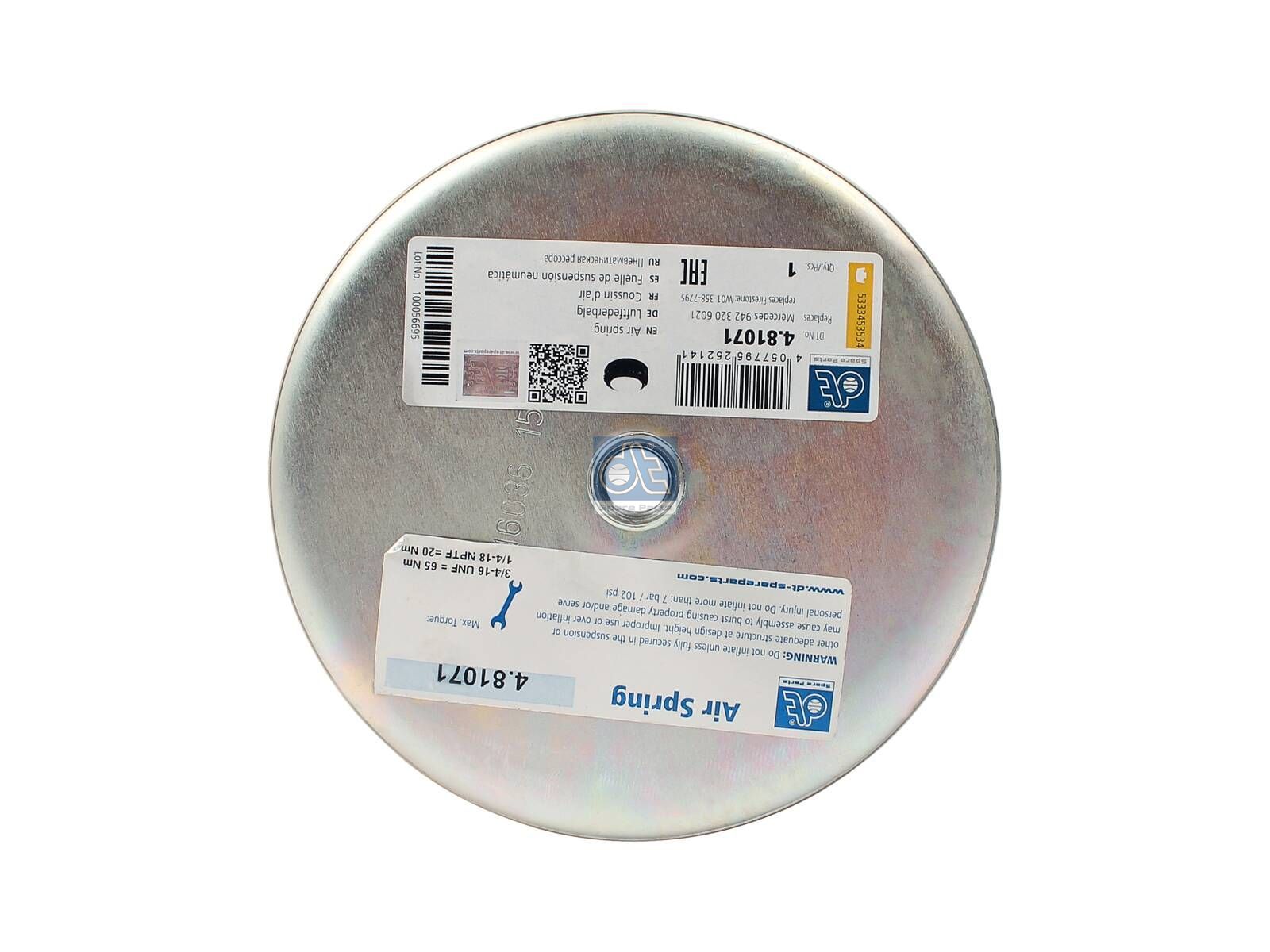 Air spring | DT Spare Parts 4.81071