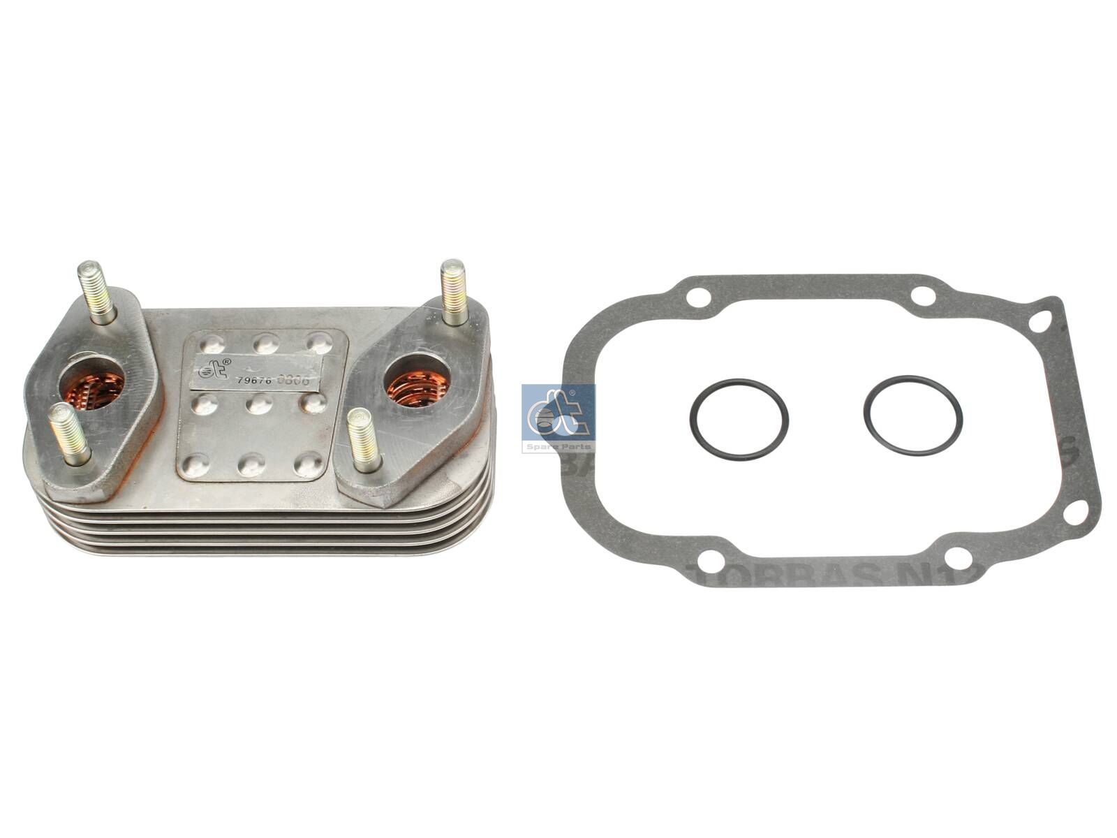 Enfriador de aceite DT Spare Parts 4.90316 Enfriador de aceite con juego de juntas L: 144 mm An: 78 mm