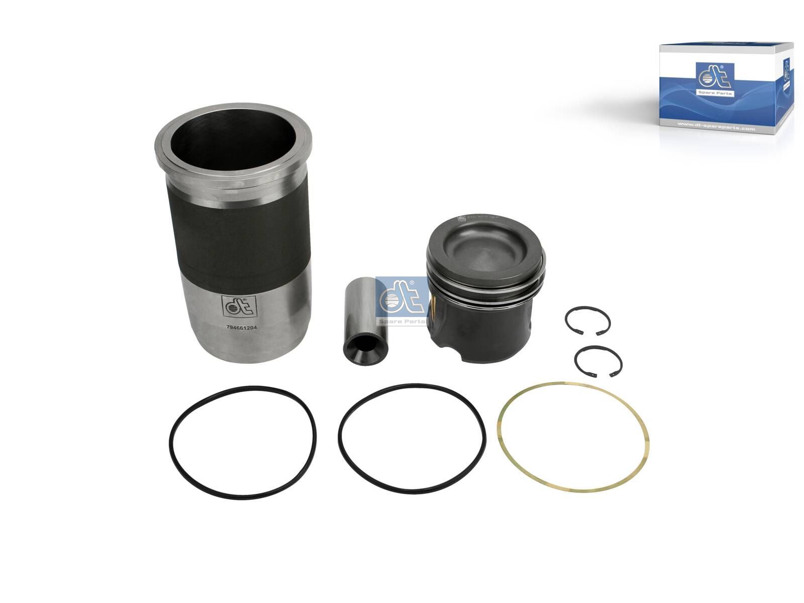Pistón con camisa DT Spare Parts 4.90968 Pistón con camisa D: 130 mm
