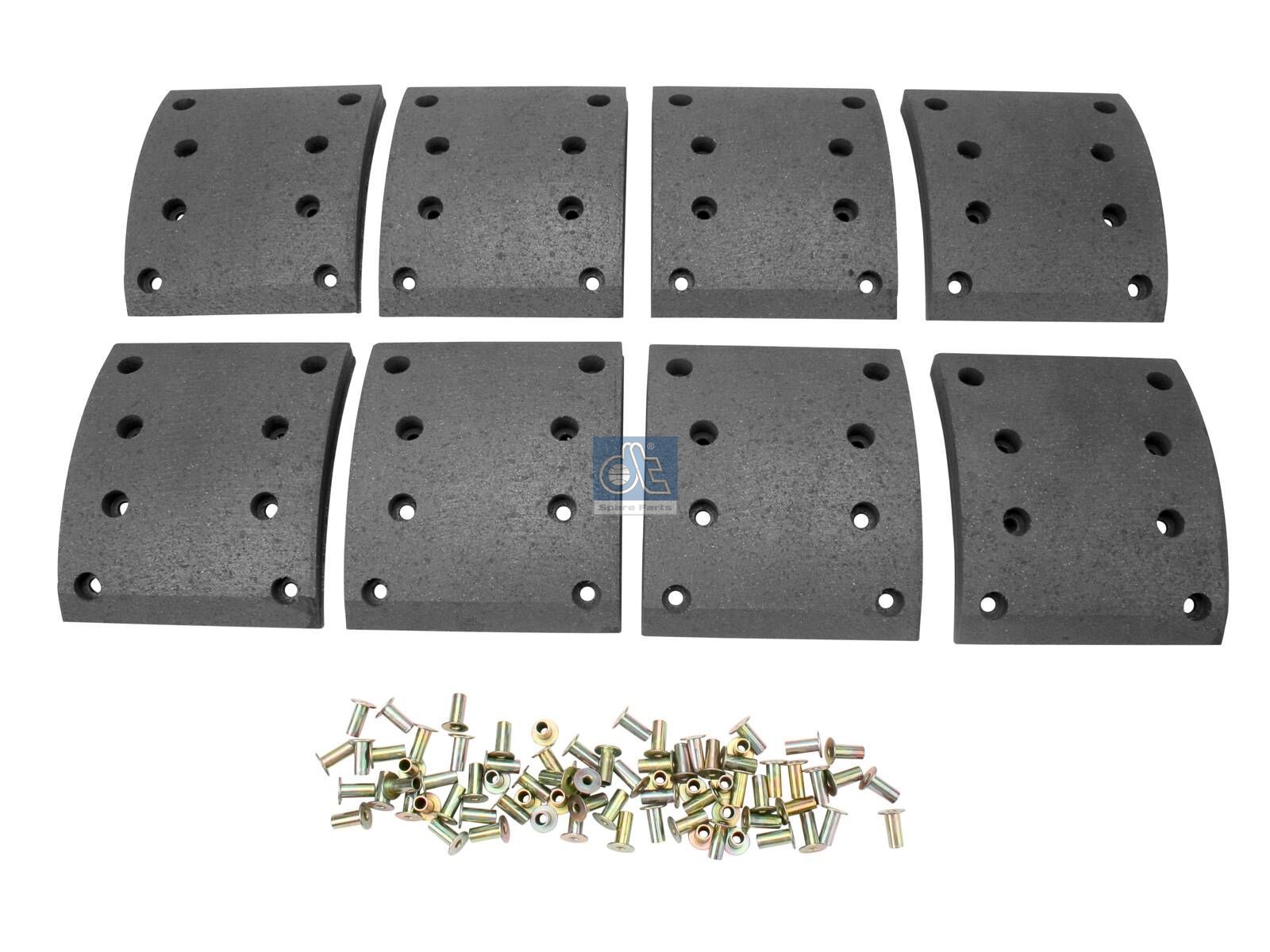 Drum brake lining kit | DT Spare Parts 4.91490