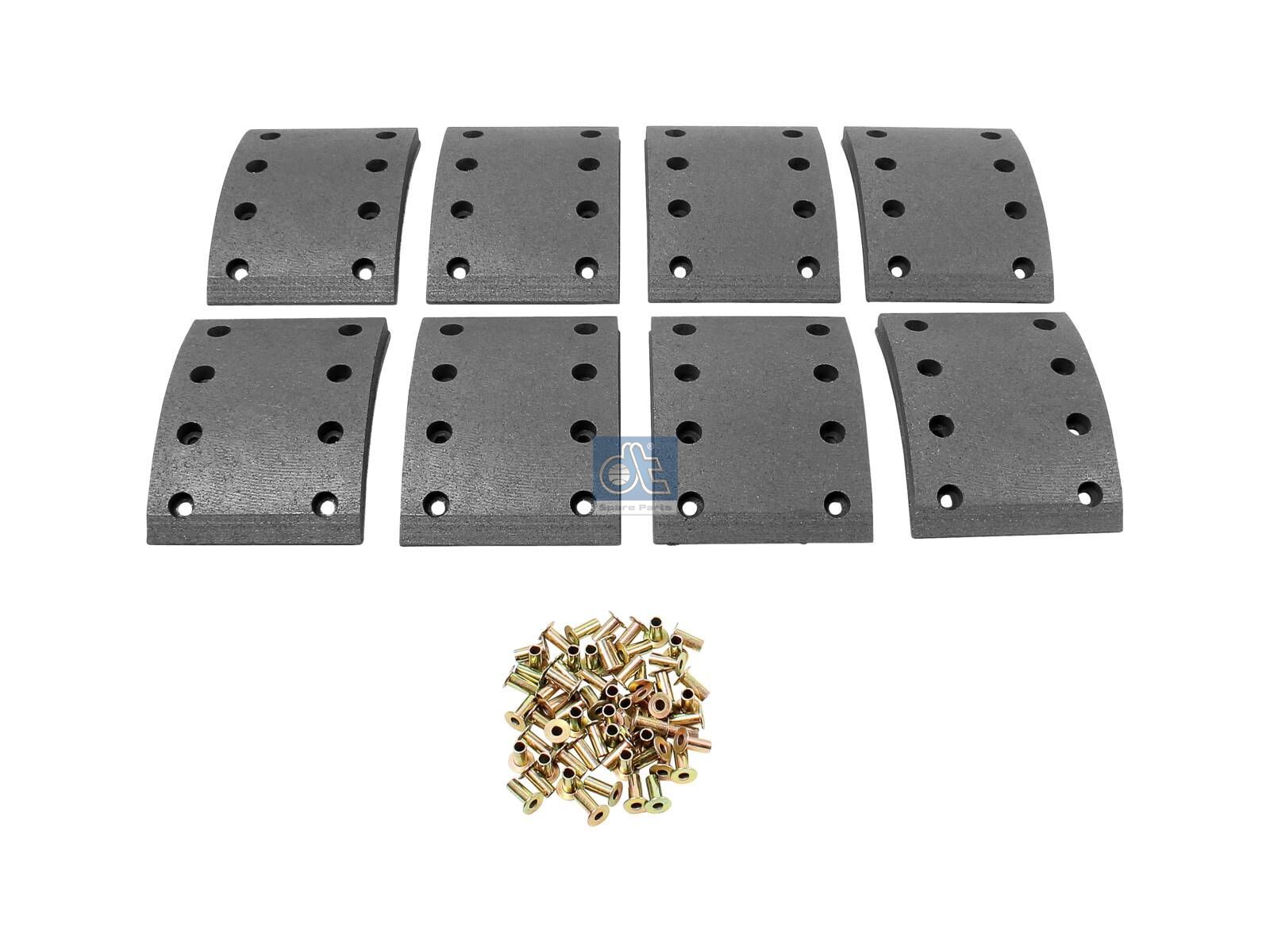 Drum brake lining kit | DT Spare Parts 4.91545