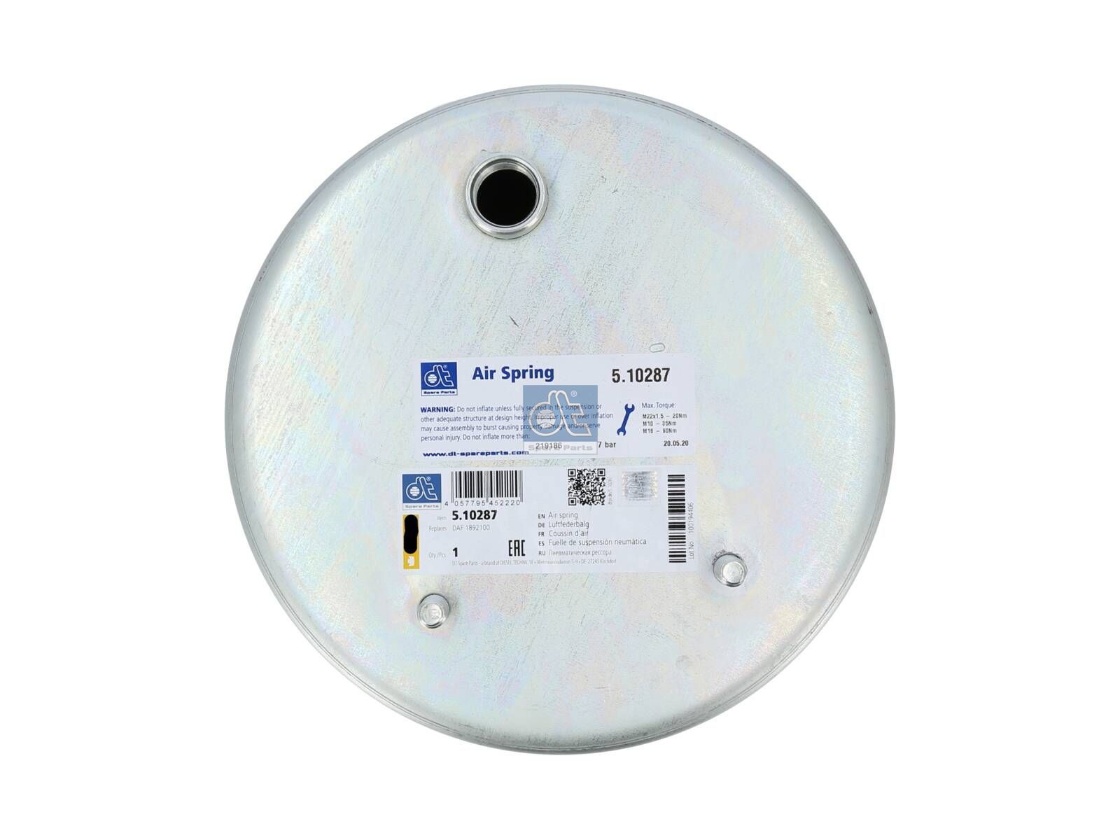 Air spring | DT Spare Parts 5.10287