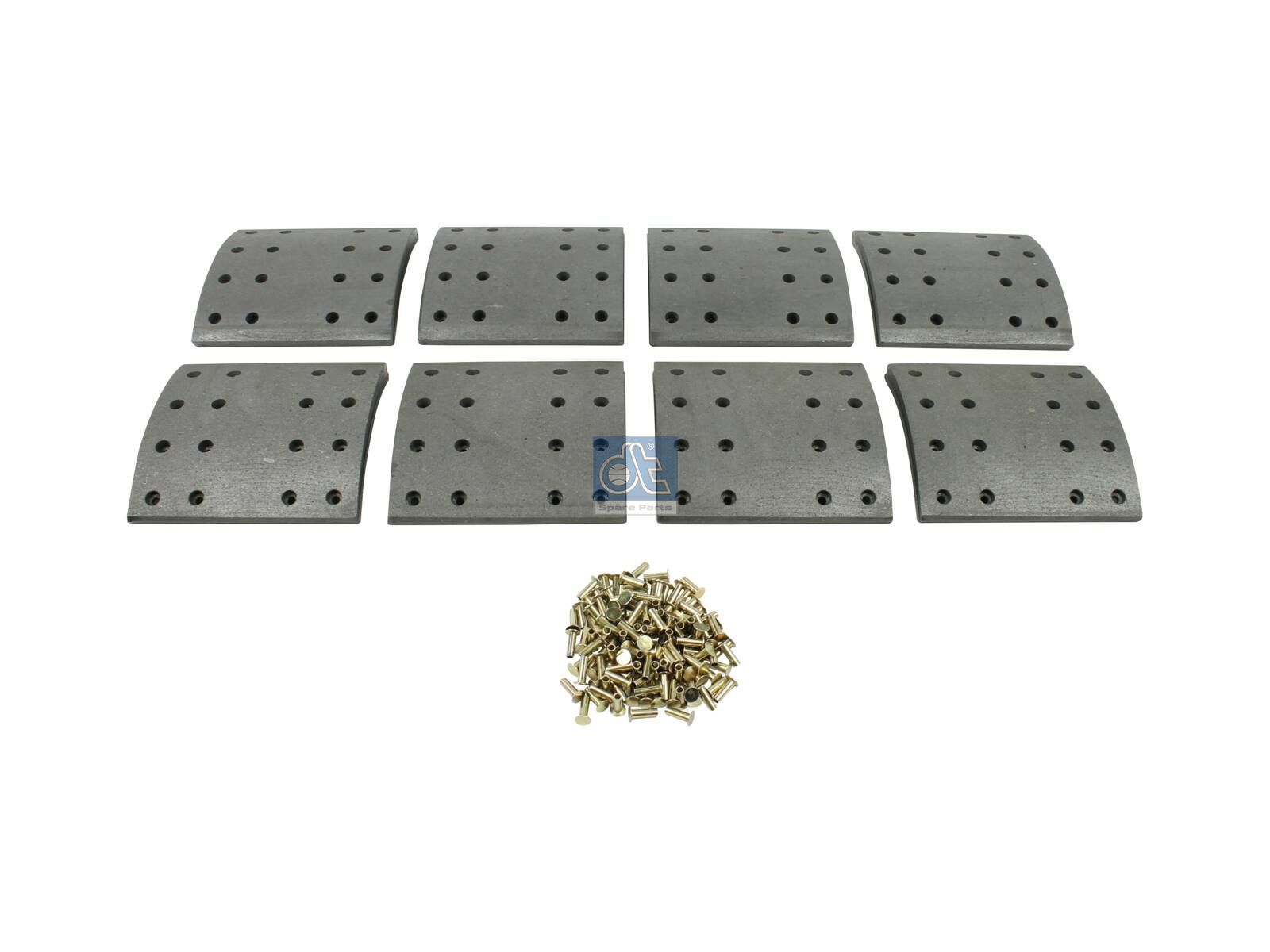 Drum brake lining kit | DT Spare Parts 5.92137