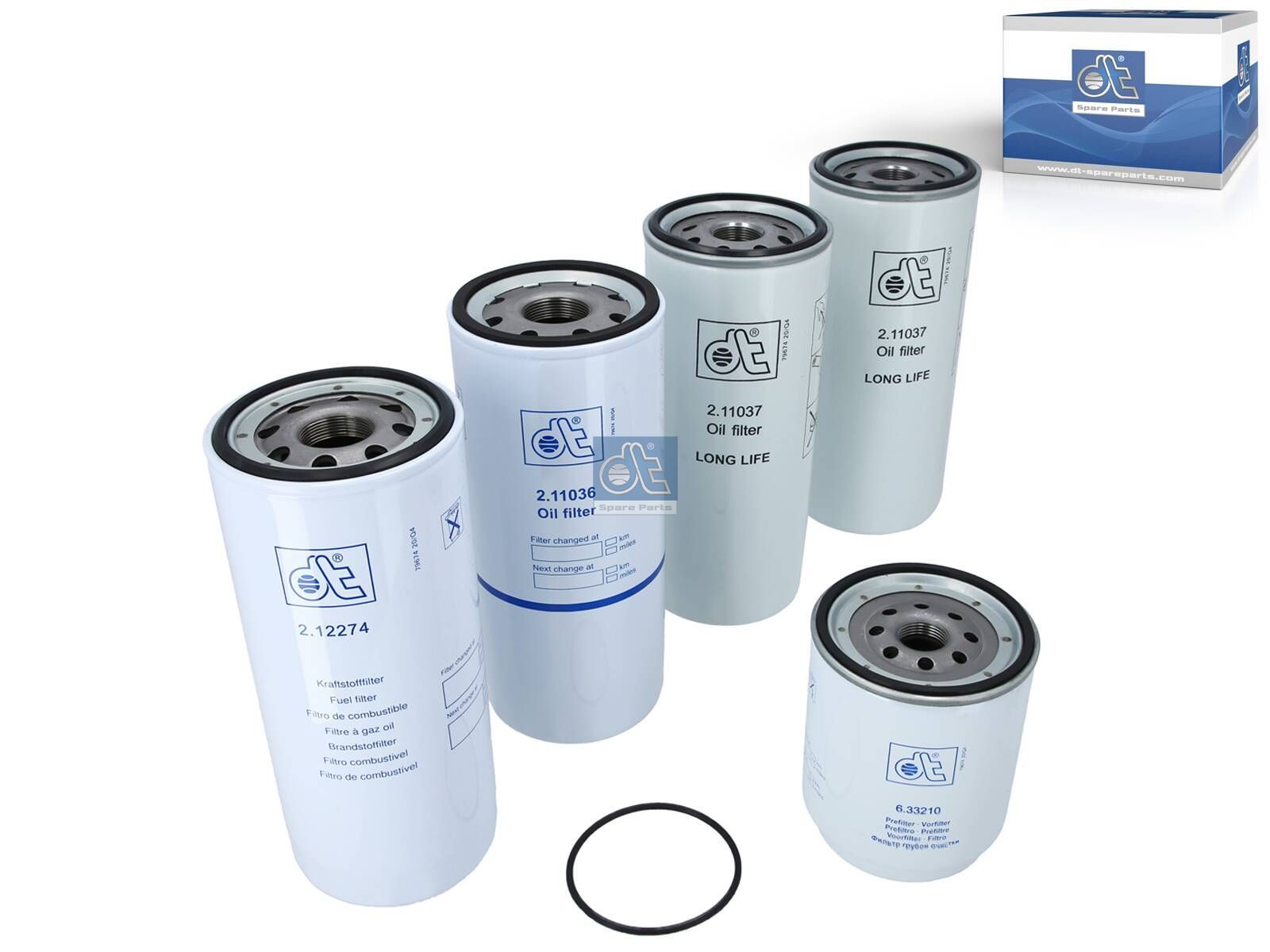 Kit de servicio de filtro para Mack MP8, Volvo D13 Filtro de combustible y aceite de camión de larga duración