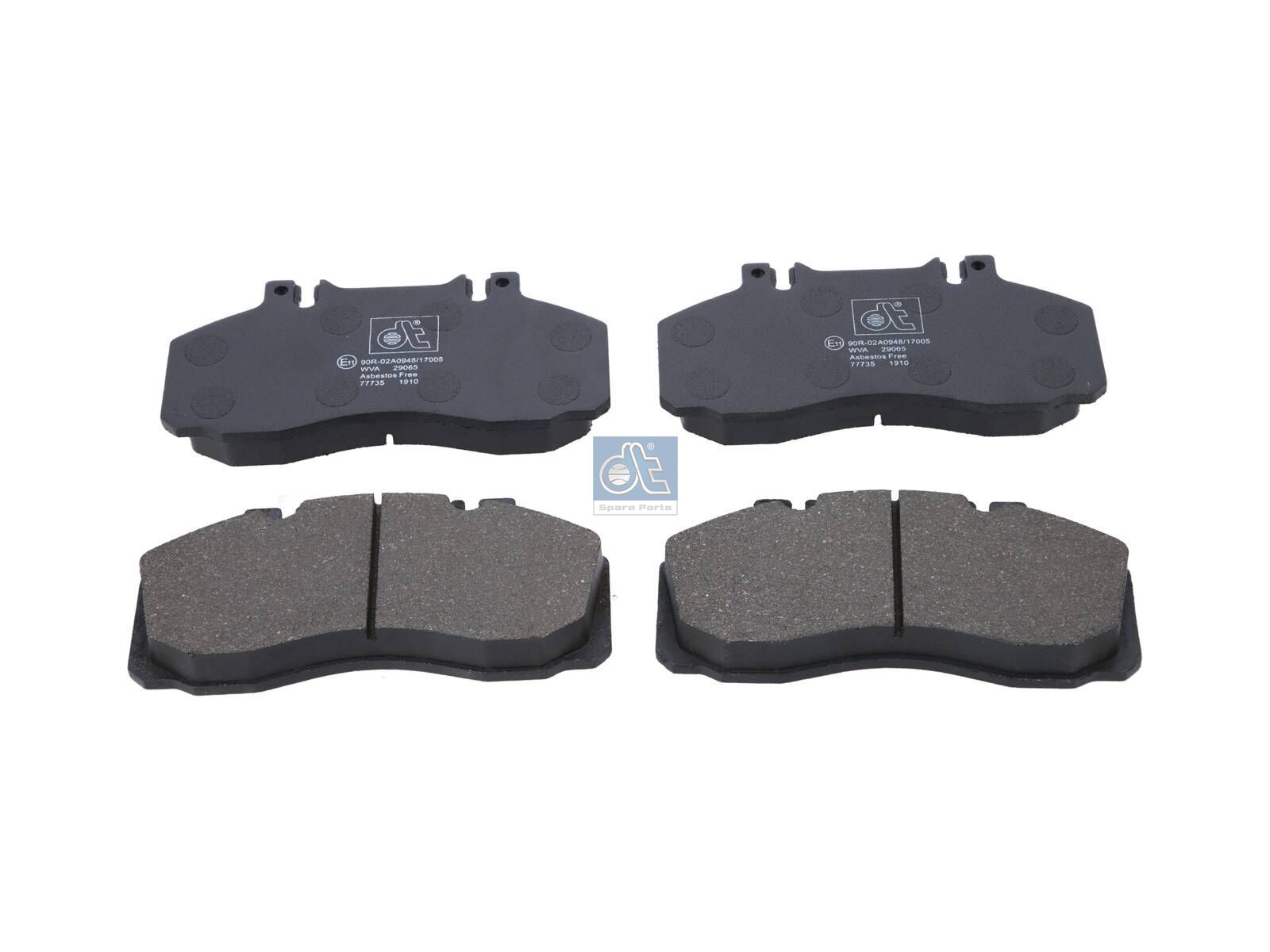 Juego de pastillas de freno de disco DT Spare Parts 6.95108 Juego de pastillas de freno de disco W: 175 mm S: 22 mm